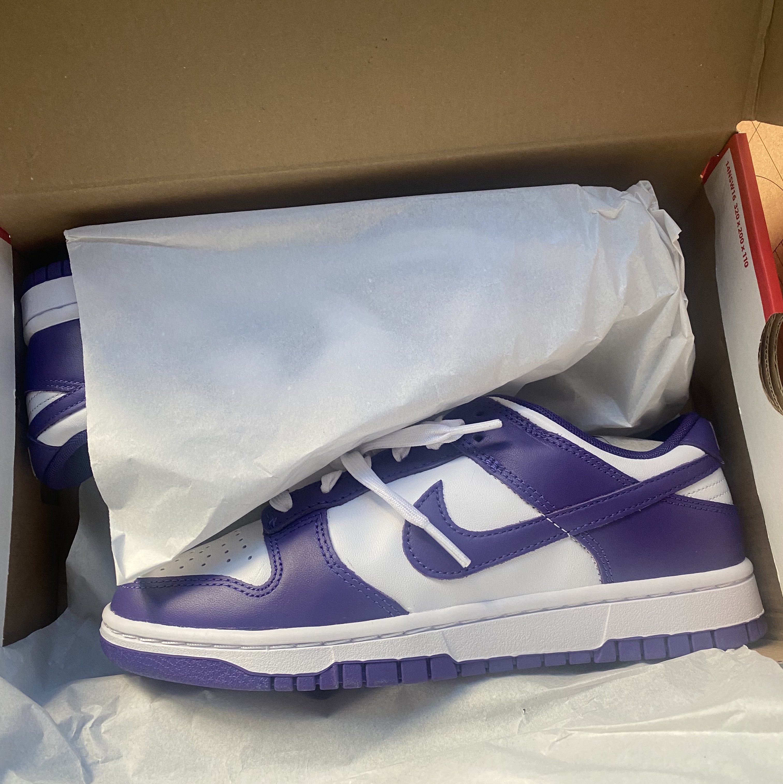 Nike Dunk Low Retro Championship Court Purple 착용 스타일