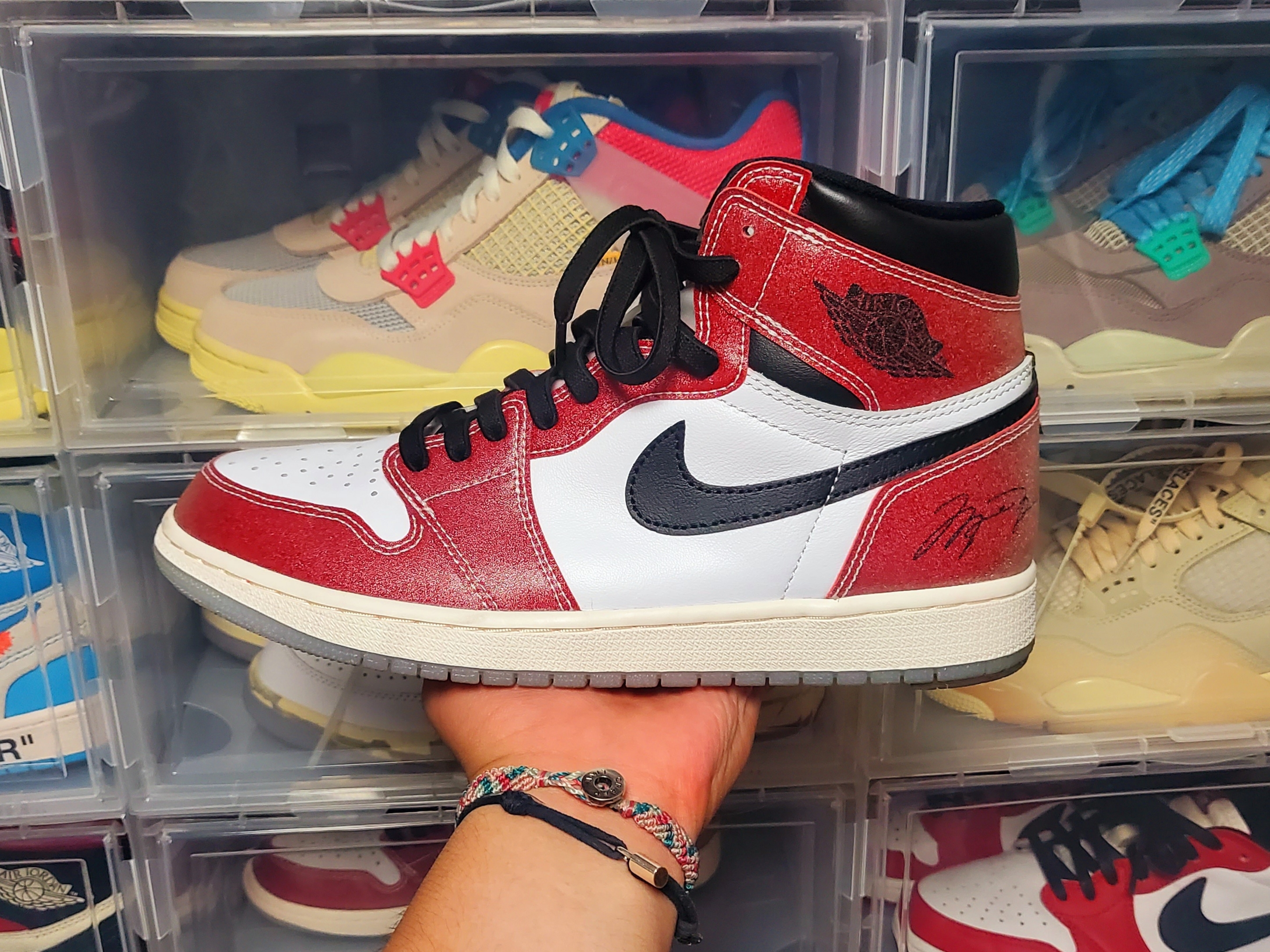 Jordan 1 x Trophy Room Retro High OG SP Chicago 착용 스타일 - 2