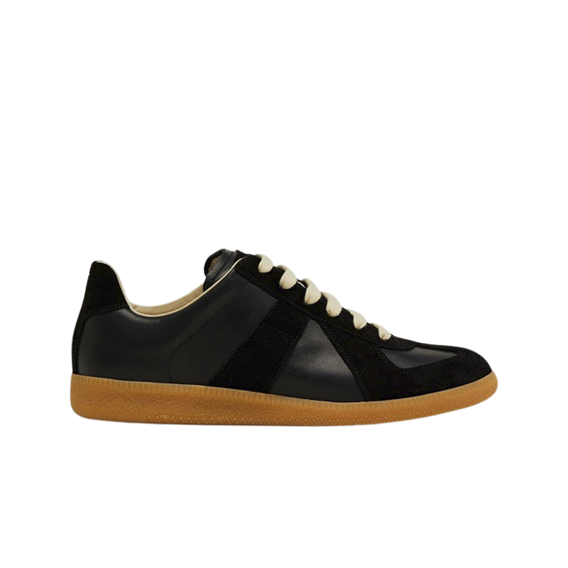 (W) 메종 마르지엘라 카프스킨 레플리카 스니커즈 블랙((W) Maison Margiela Calfskin Replica Sneakers Black)