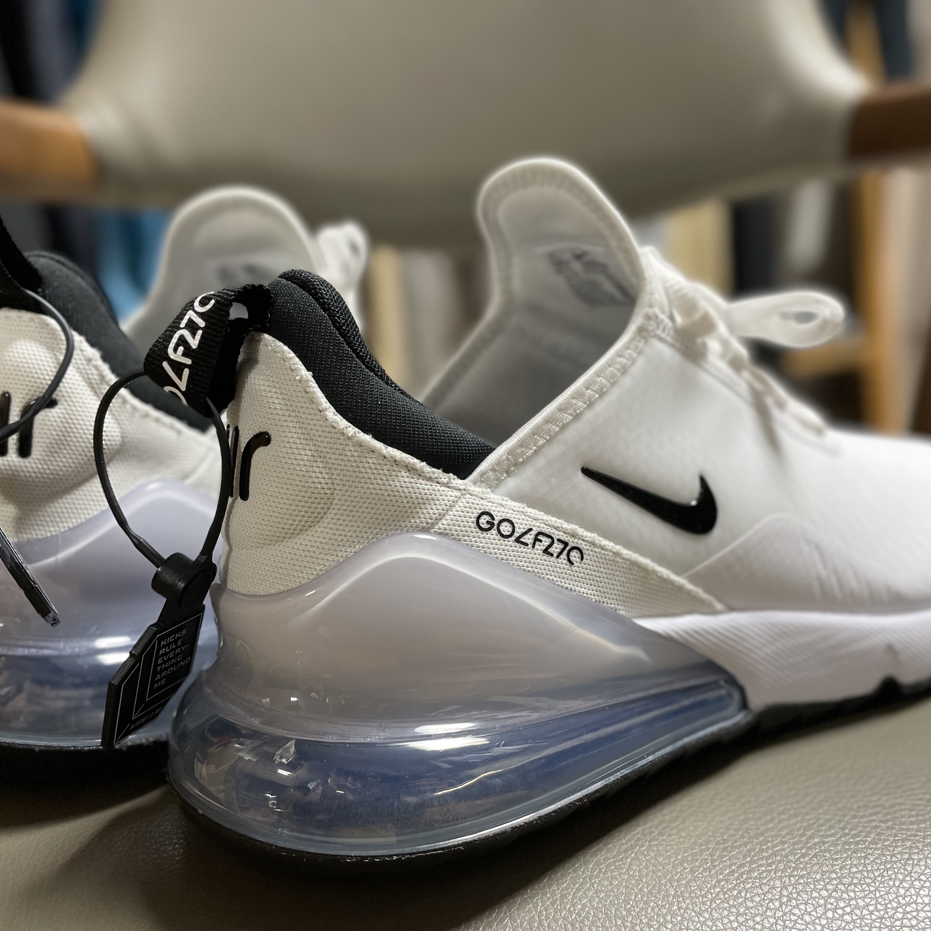 Nike Air Max 270 Golf White Black 착용 스타일 - 1