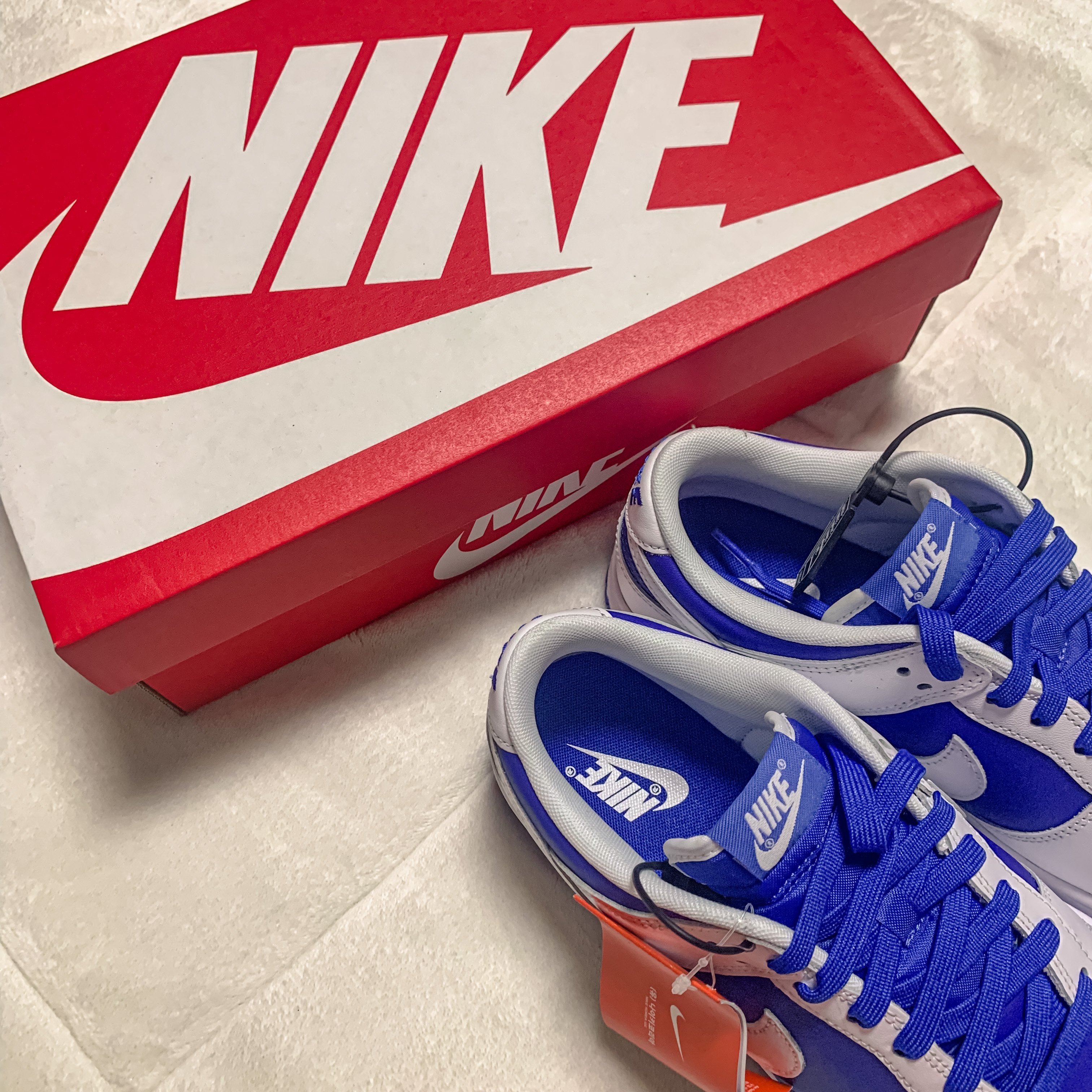 Nike Dunk Low Retro Racer Blue and White 착용 스타일