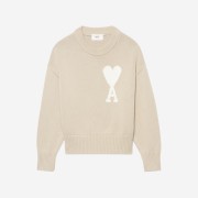 AMI de Coeur Oversize Sweater Beige White - 22SS