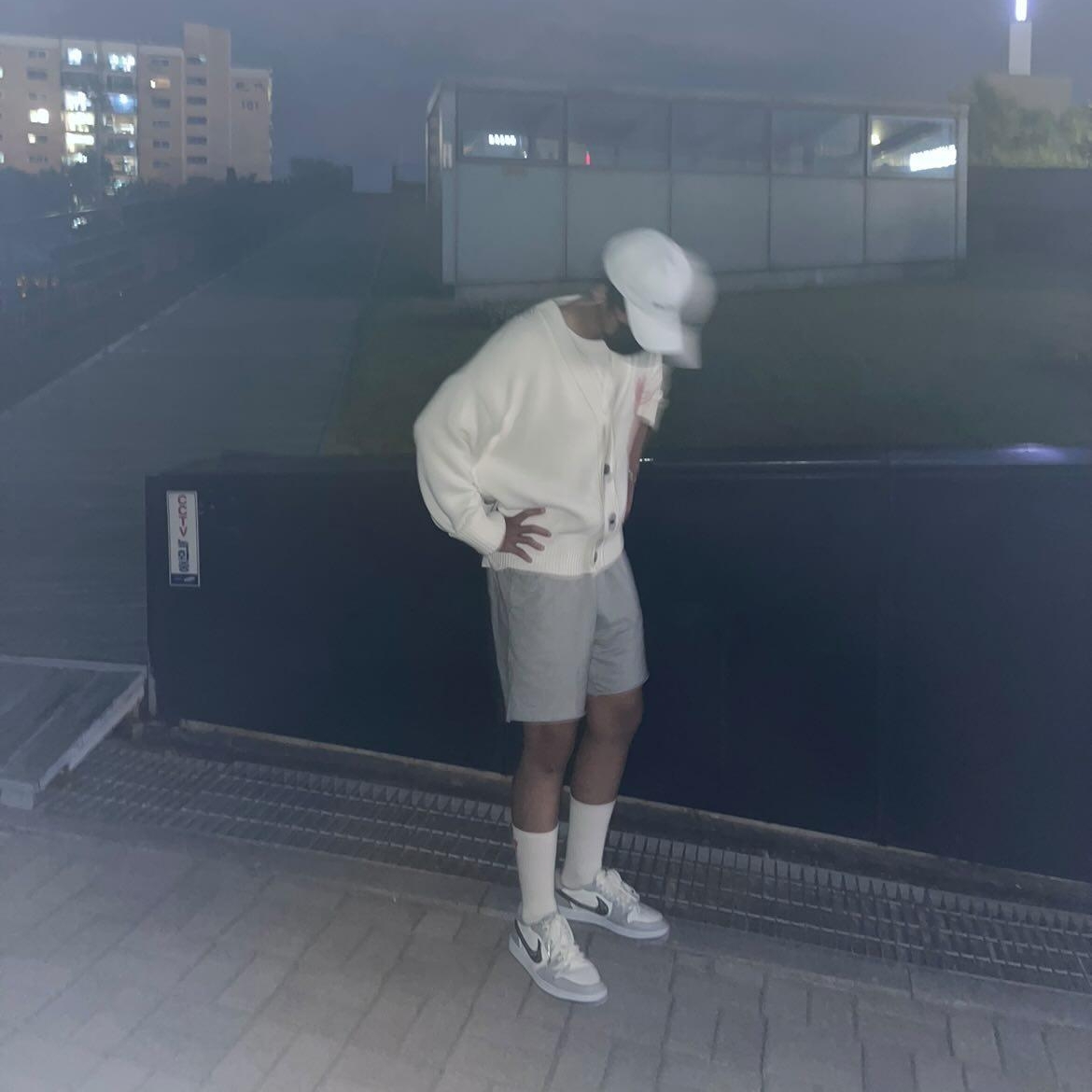 Jordan 1 x Dior Low OG, AMI de Coeur Oversize Cardigan White Blanc - 22SS 착용 스타일