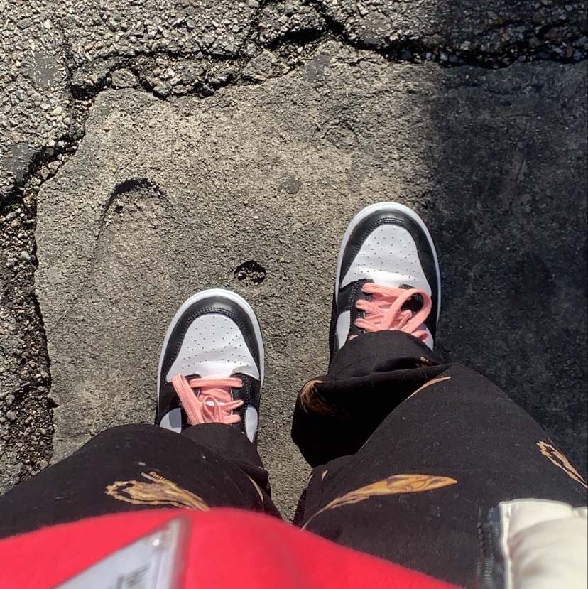 (W) Nike Dunk Low Black, (GS) Nike Dunk Low Black 착용 스타일