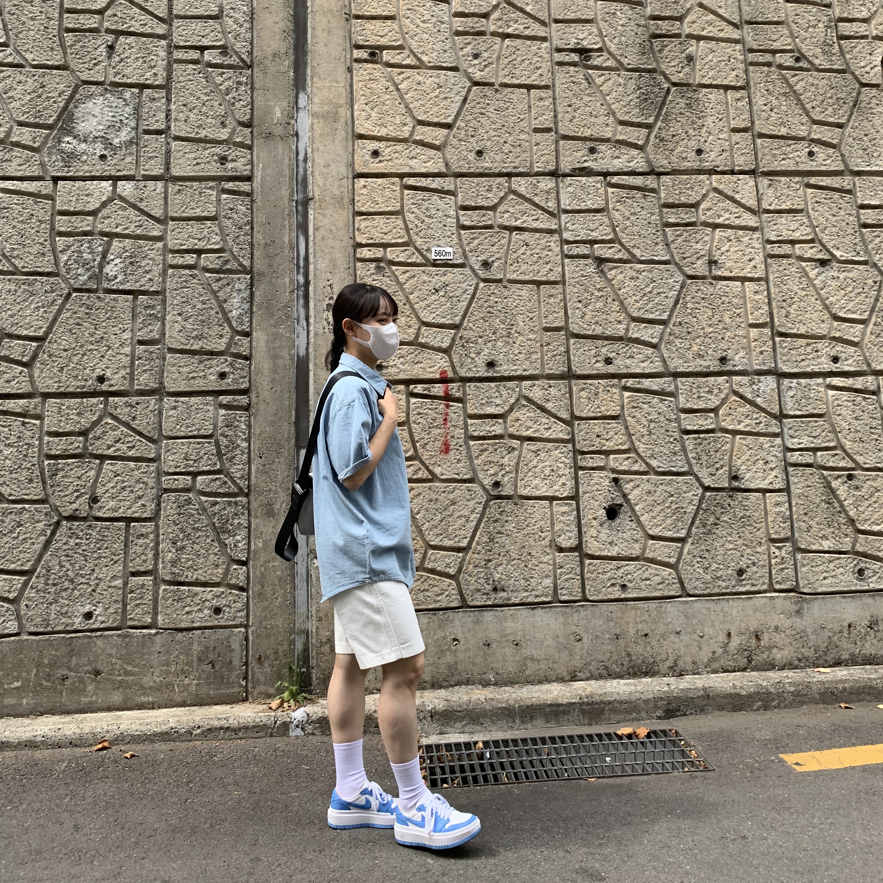 (W) Jordan 1 Elevate Low SE University Blue 착용 스타일