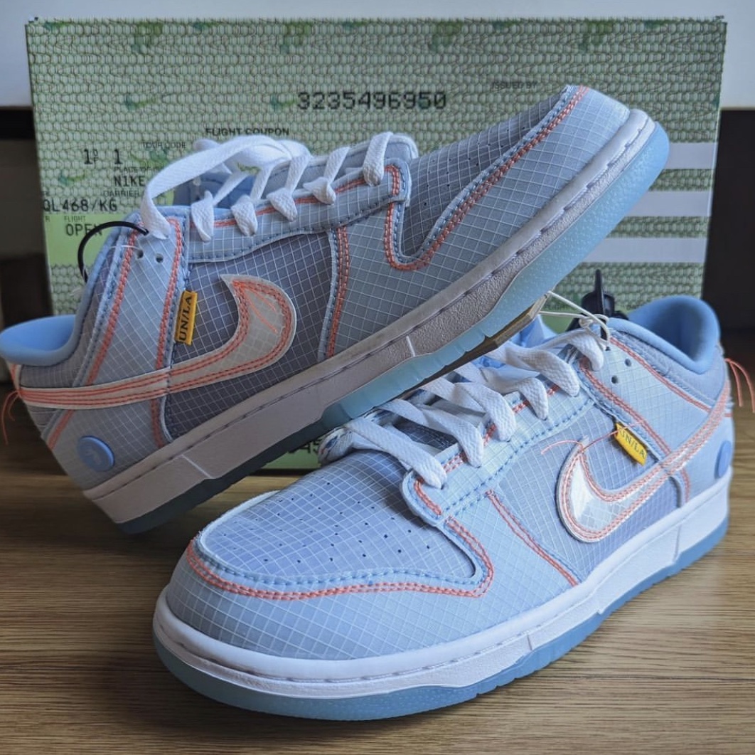 Nike x Union Dunk Low Passport Pack Argon 착용 스타일