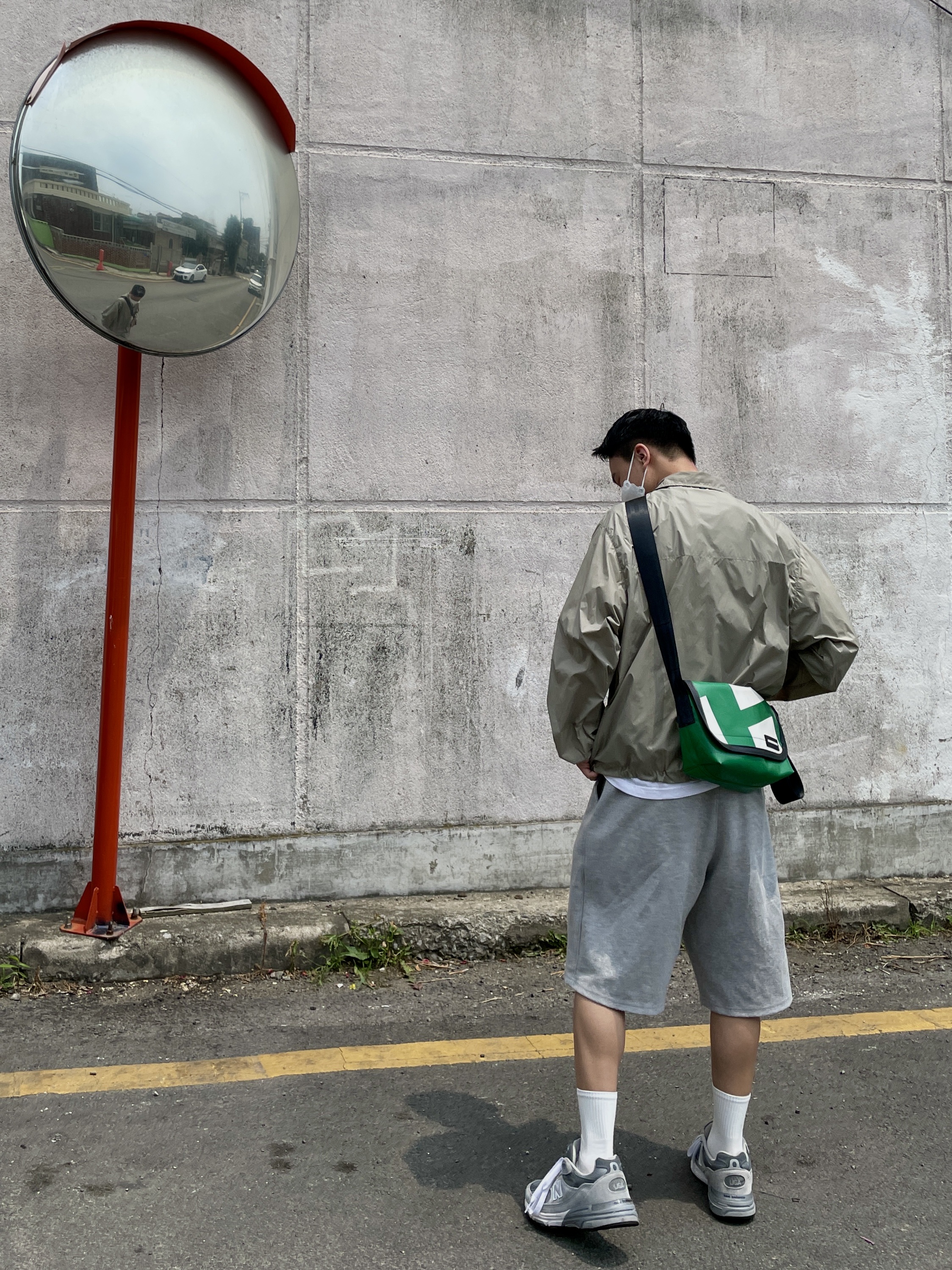 New Balance 993 Made in USA Grey - D Standard 착용 스타일 - 2