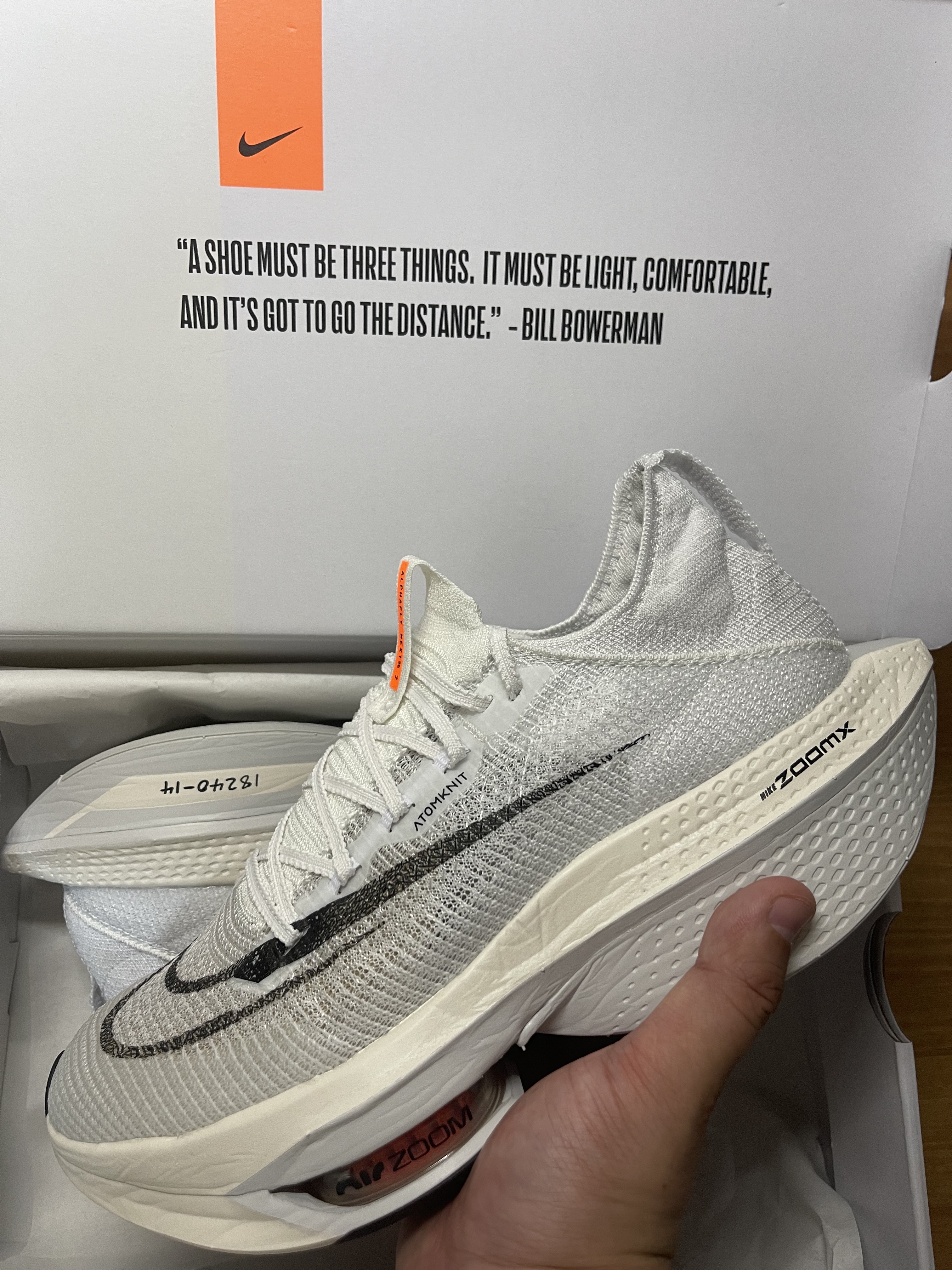 Nike Air Zoom Alphafly Next% 2 Proto White 착용 스타일 - 5