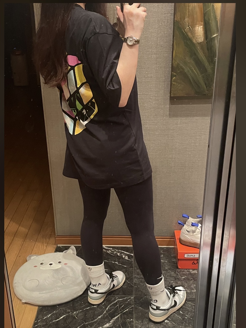 Palace Don't Be Square T-Shirt Black - 22SS, Nike x Tom Sachs General Purpose Shoe Light Cream 착용 스타일 - 4