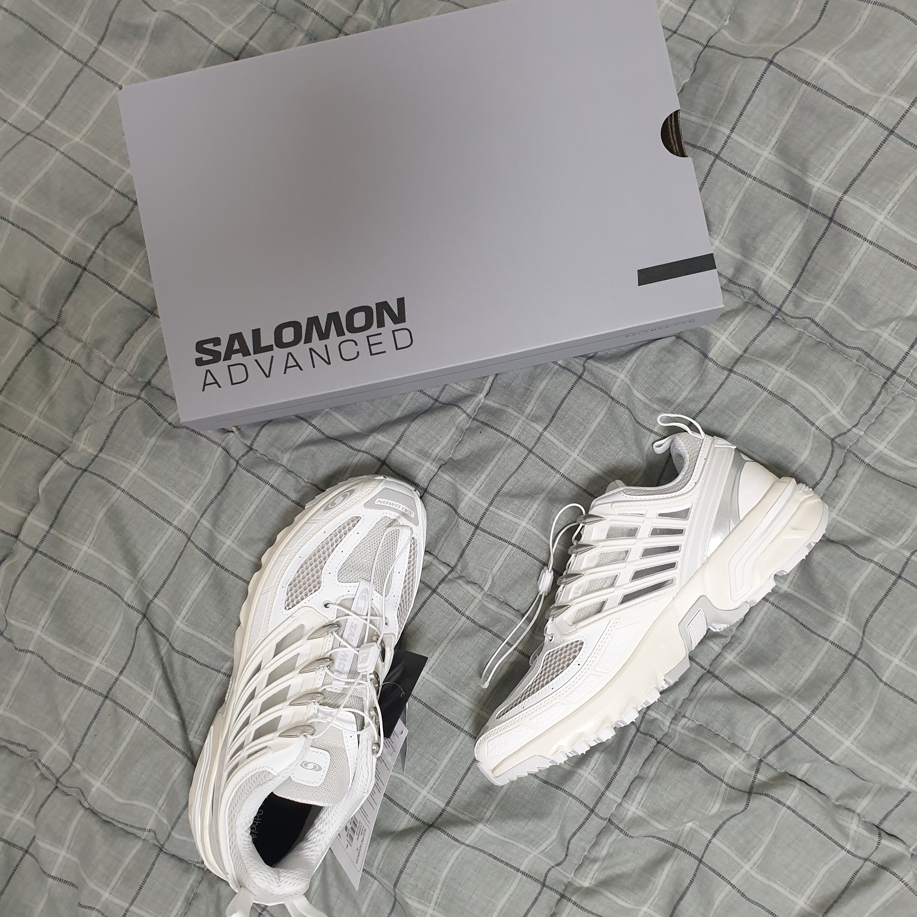 Salomon ACS Pro ADV Vanilla Lunar Rock, Nike Air Force 1 Mid '07 QS Chocolate 착용 스타일 - 1