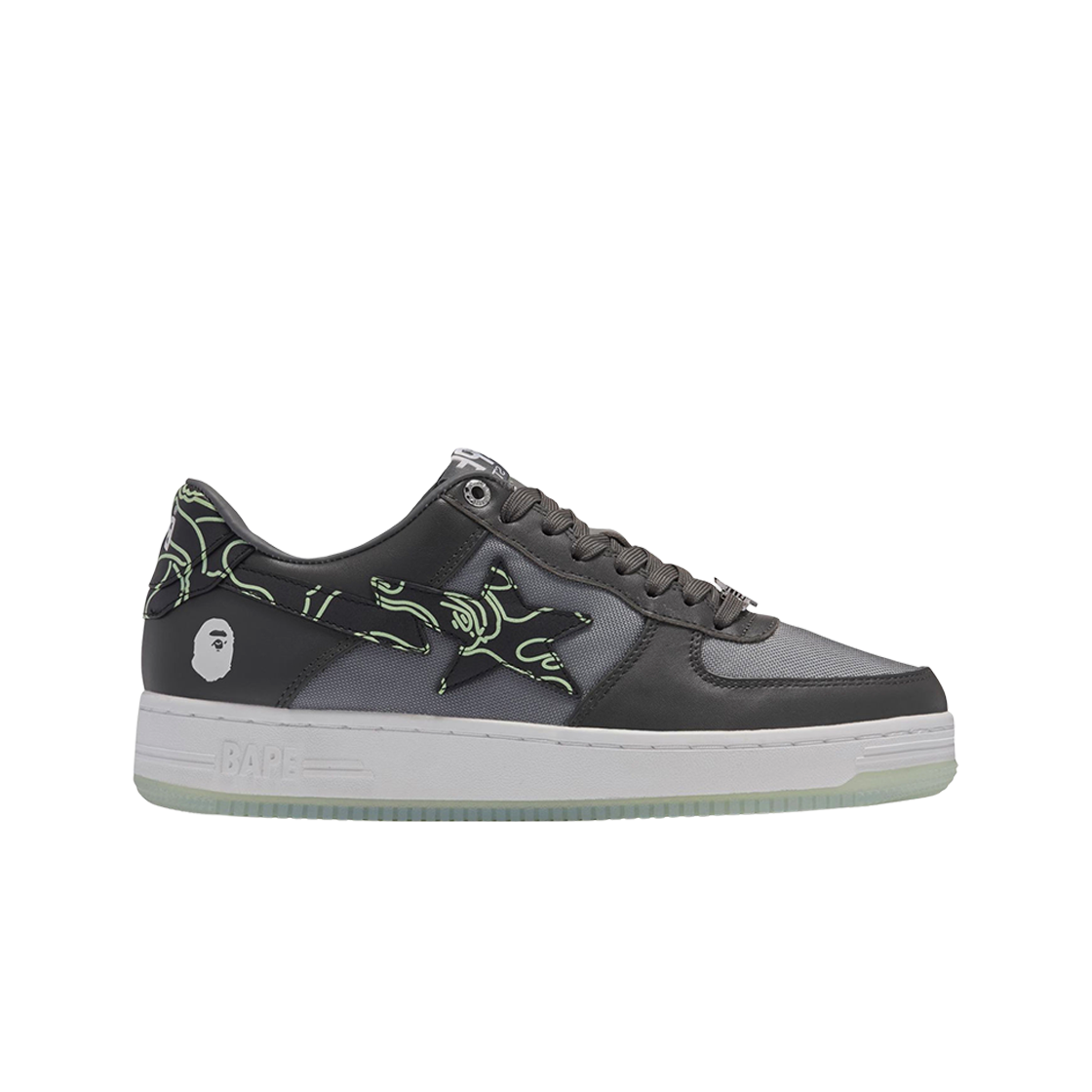 베이프 베이프 스타 로우 #1 다크 그레이(BAPE Bape Sta Low #1 Dark Grey) - 1