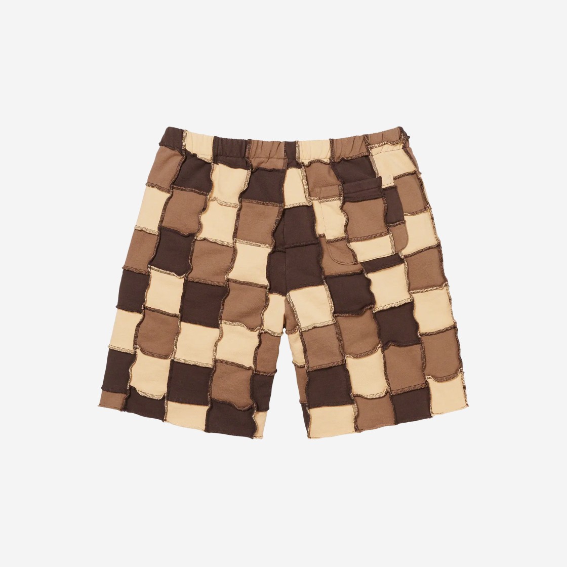 Supreme Reverse Patchwork Sweatshorts Brown - 22SS 상세 이미지 2