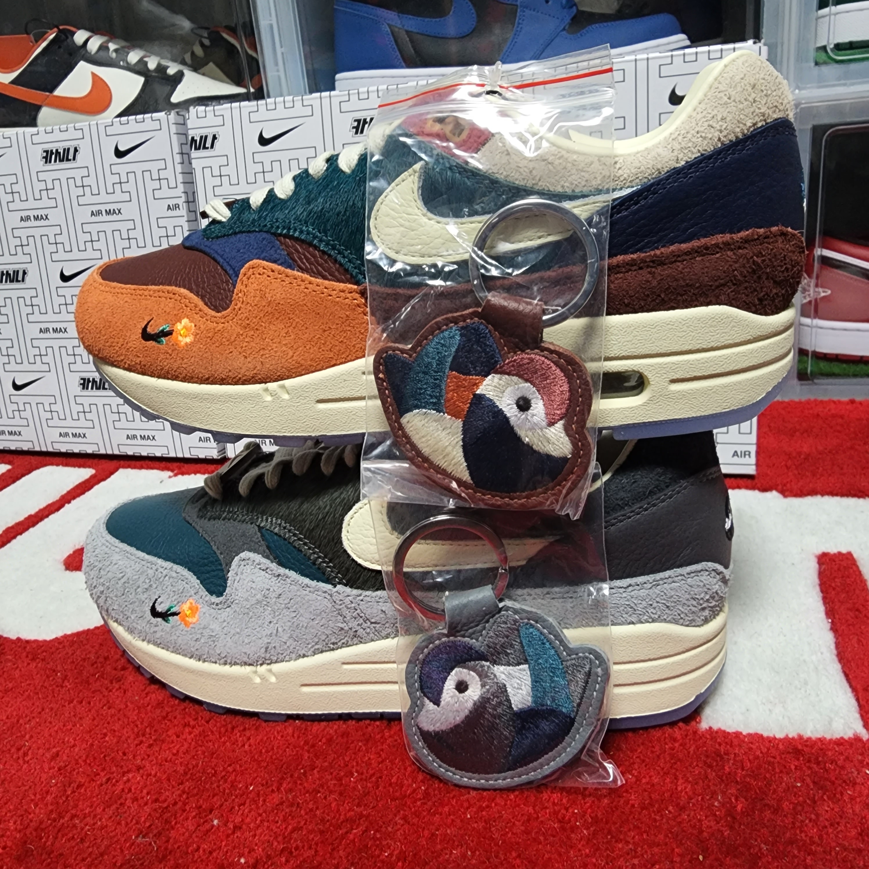 Nike x Kasina Air Max 1 SP Won-Ang Particle Grey, Nike x Kasina Air Max 1 SP Won-Ang Orange 착용 스타일 - 3