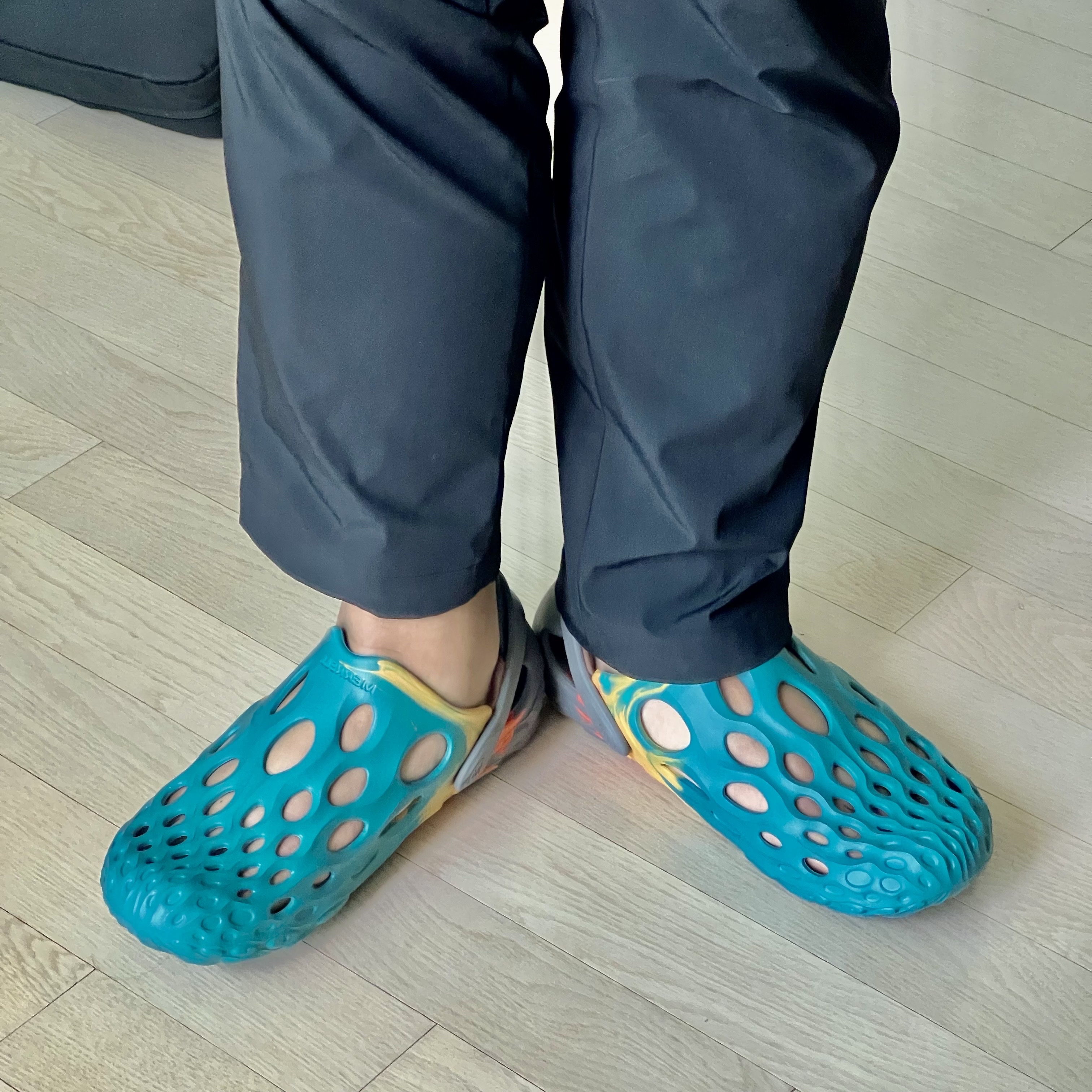 Merrell Hydro Moc Boulder, Merrell Hydro Moc Olive 착용 스타일 - 2