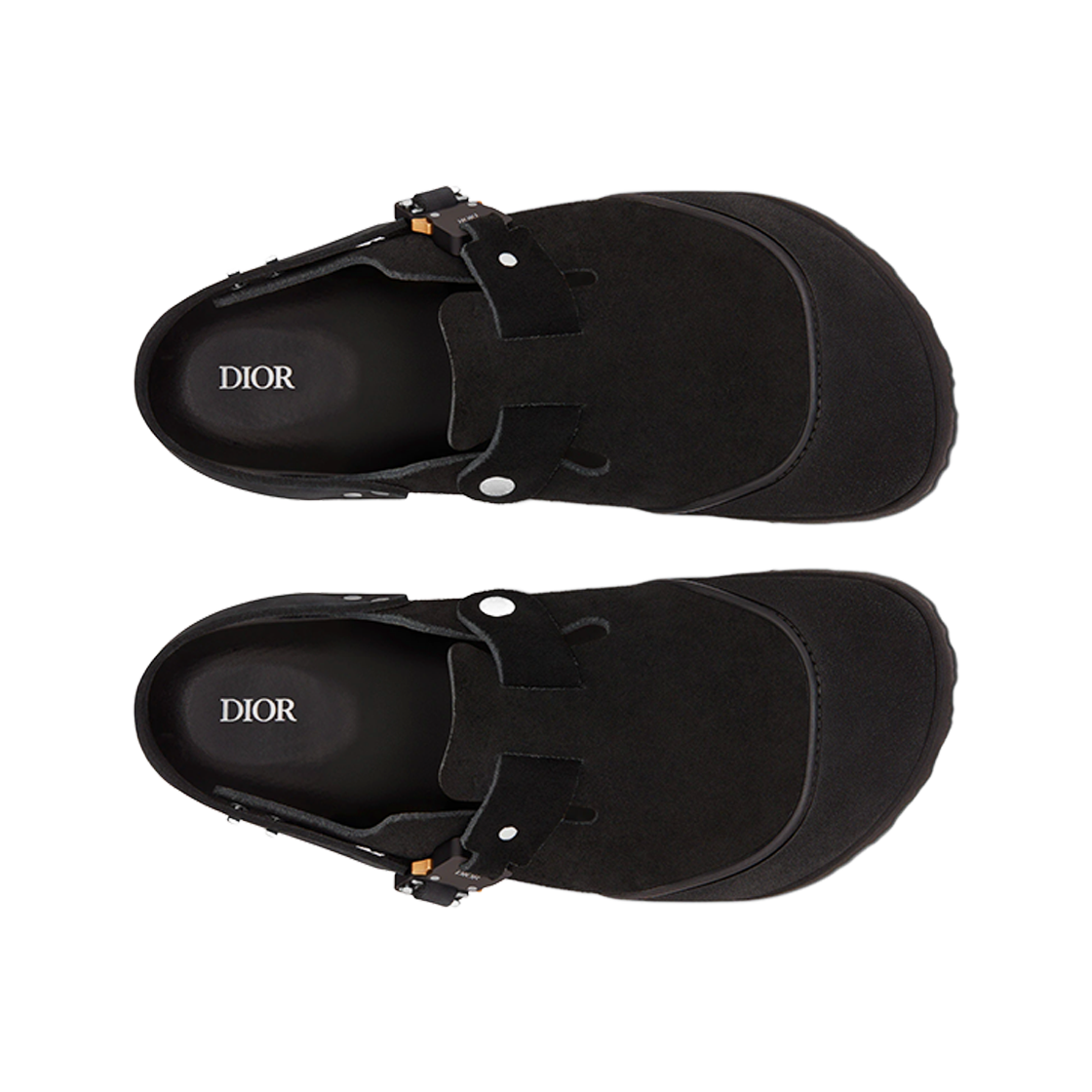 디올 x 버켄스탁 토키오 뮬 펠트 울 누벅 카프스킨 블랙(Dior x Birkenstock Tokio Mule Felted Wool Nubuck Calfskin Black) - 2