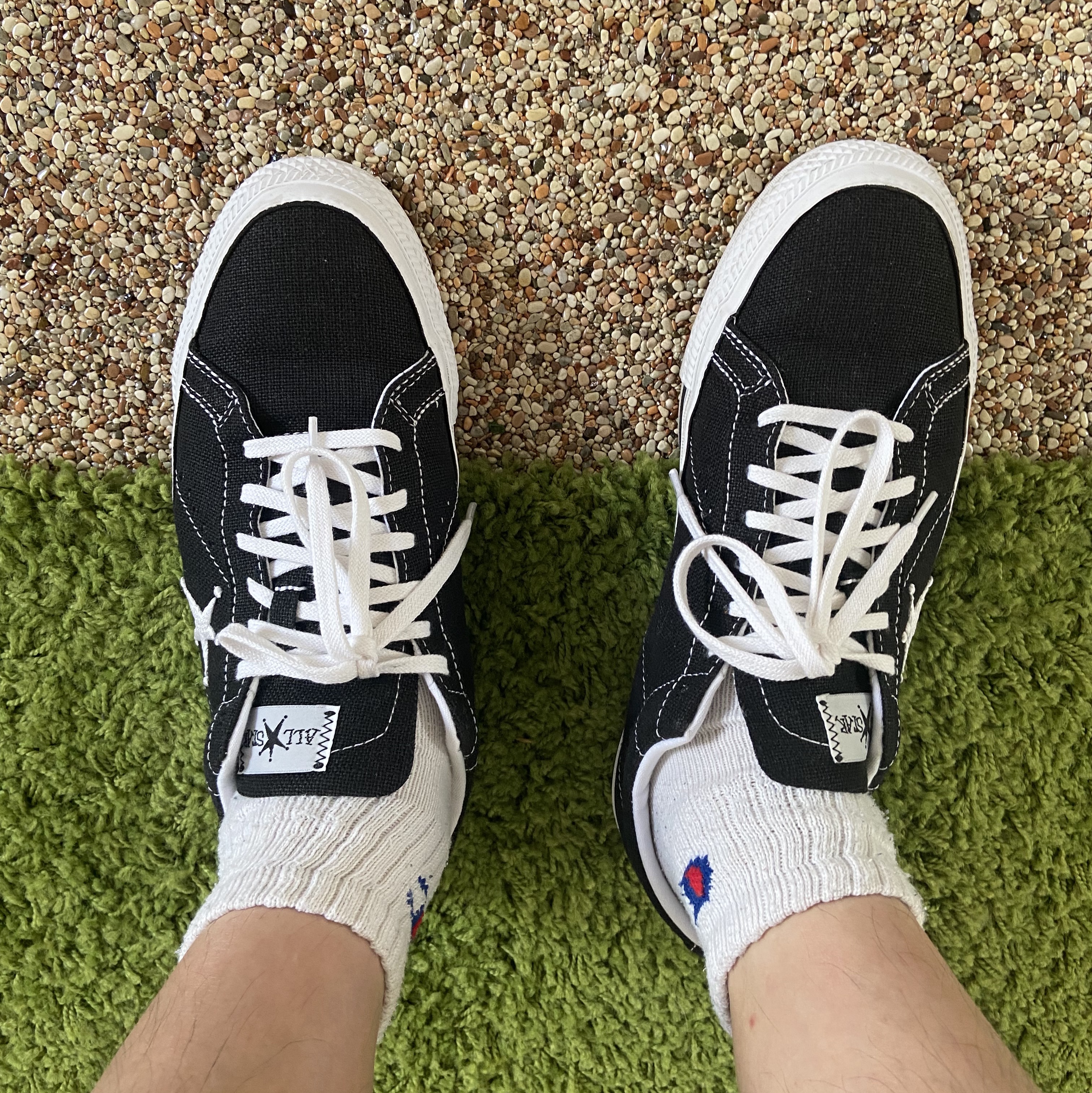 Converse x Stussy One Star Ox Black 착용 스타일