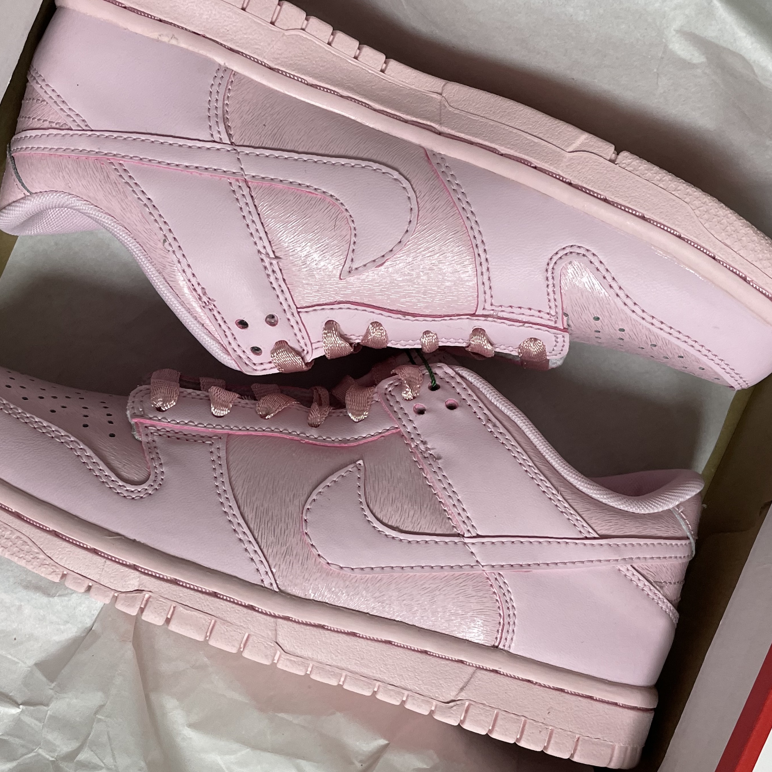 (GS) Nike Dunk Low SE Prism Pink 착용 스타일