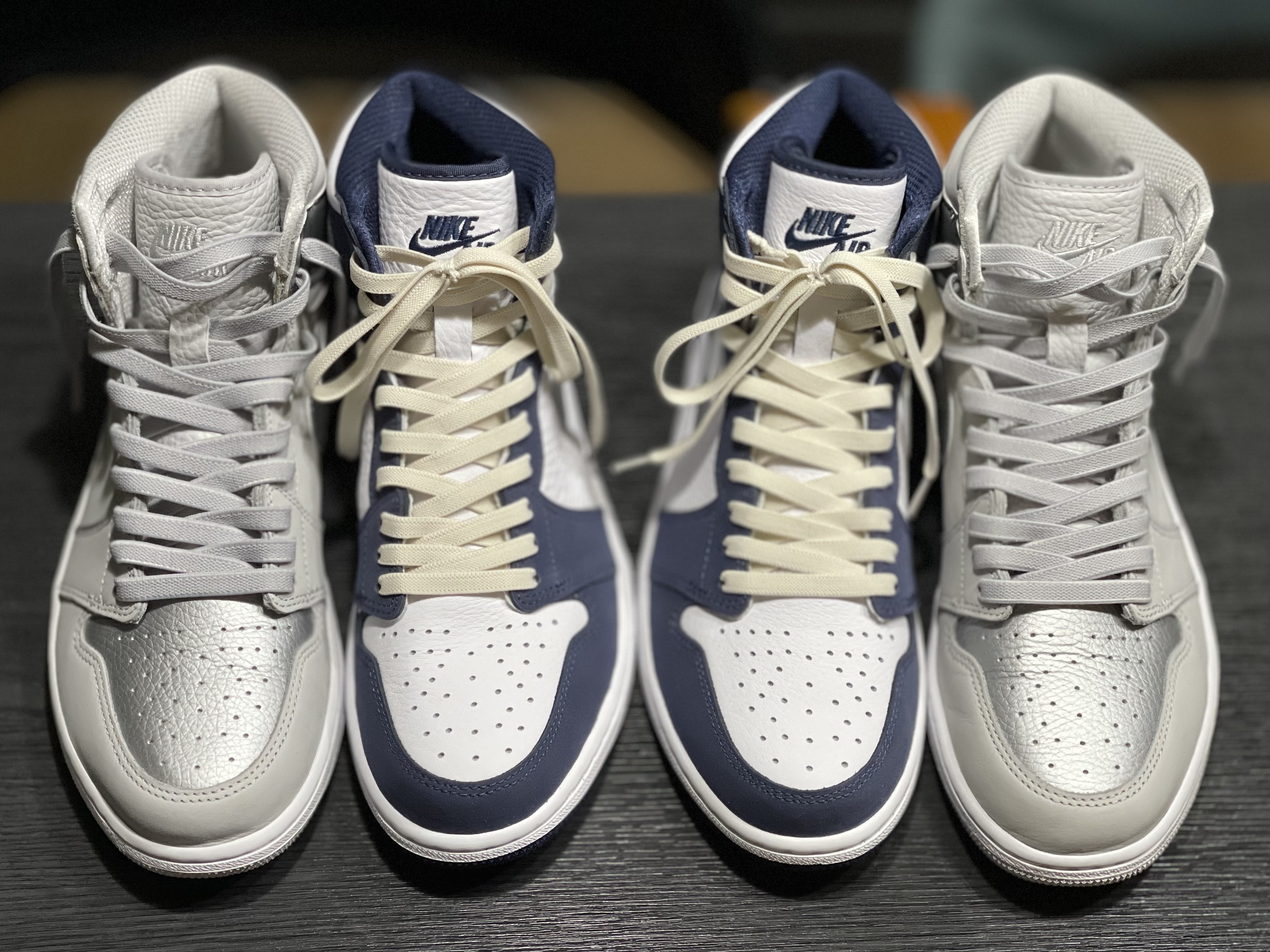 Jordan 1 Retro High OG CO.JP Midnight Navy, Jordan 1 Retro High OG CO.JP Neutral Grey 착용 스타일 - 3