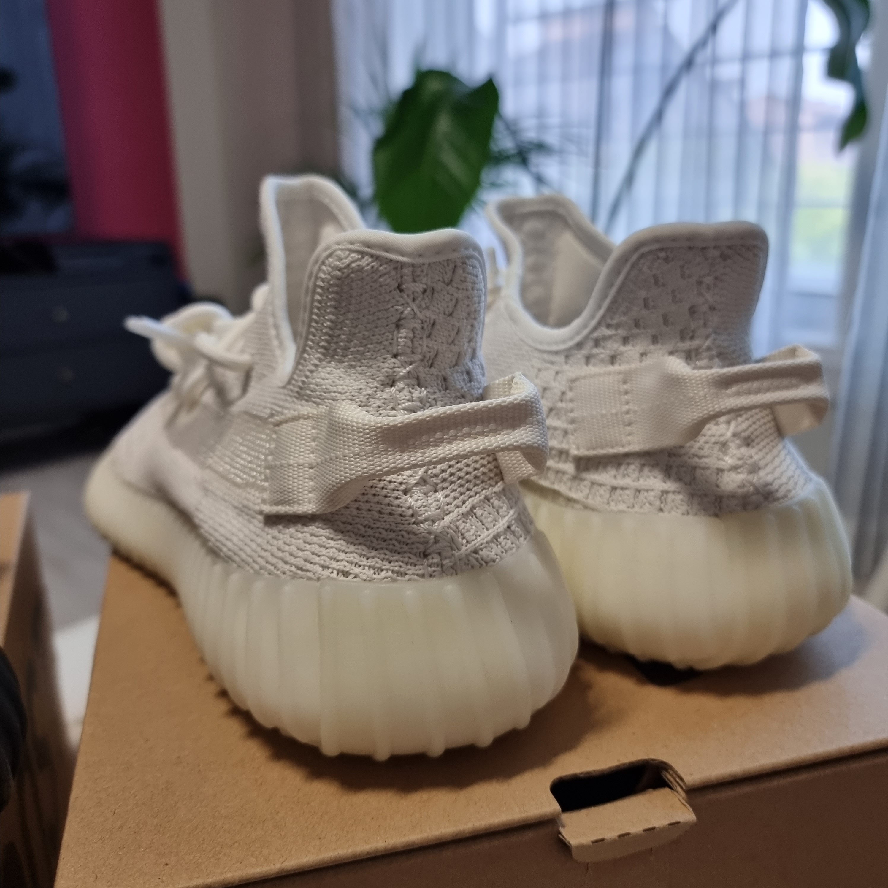Adidas Yeezy Boost 350 V2 Bone 착용 스타일 - 3