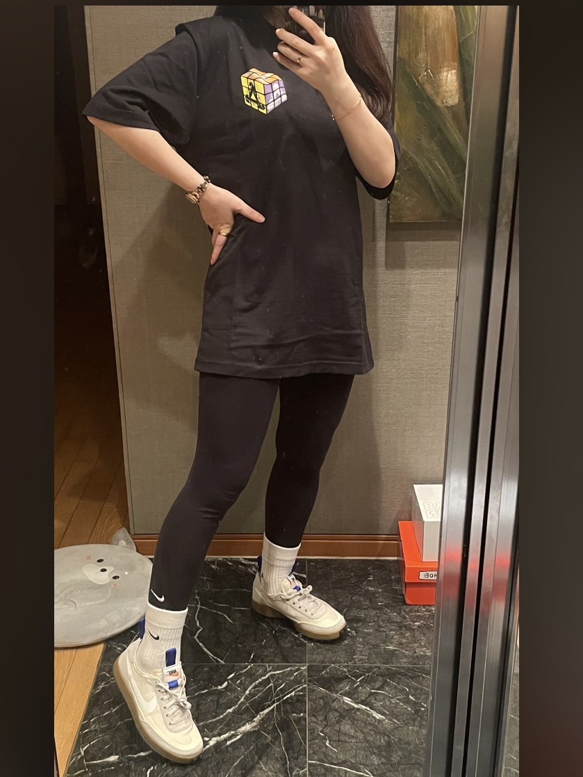 Palace Don't Be Square T-Shirt Black - 22SS, Nike x Tom Sachs General Purpose Shoe Light Cream 착용 스타일 - 2
