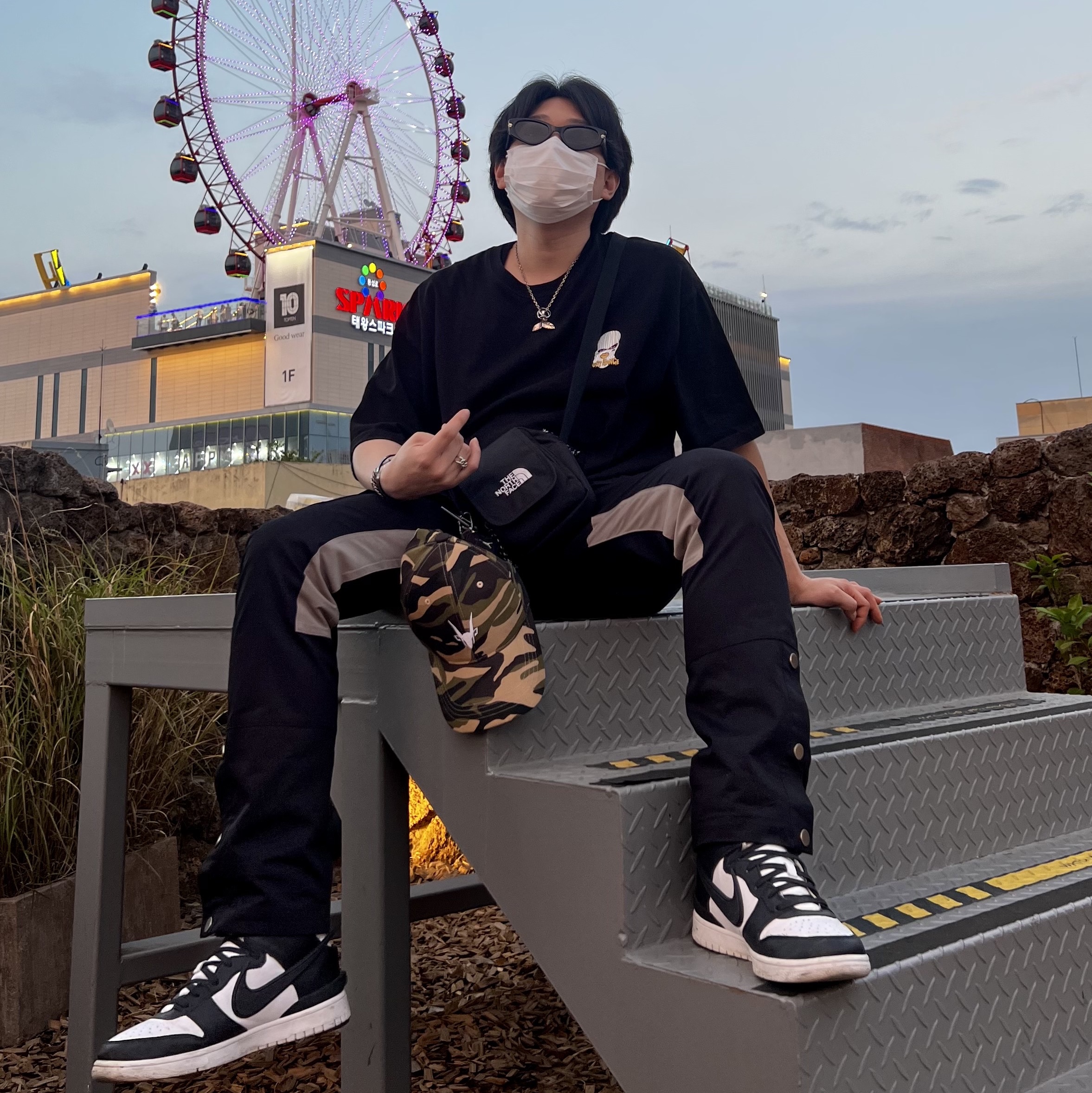 Nike x Ambush Dunk High Black 착용 스타일