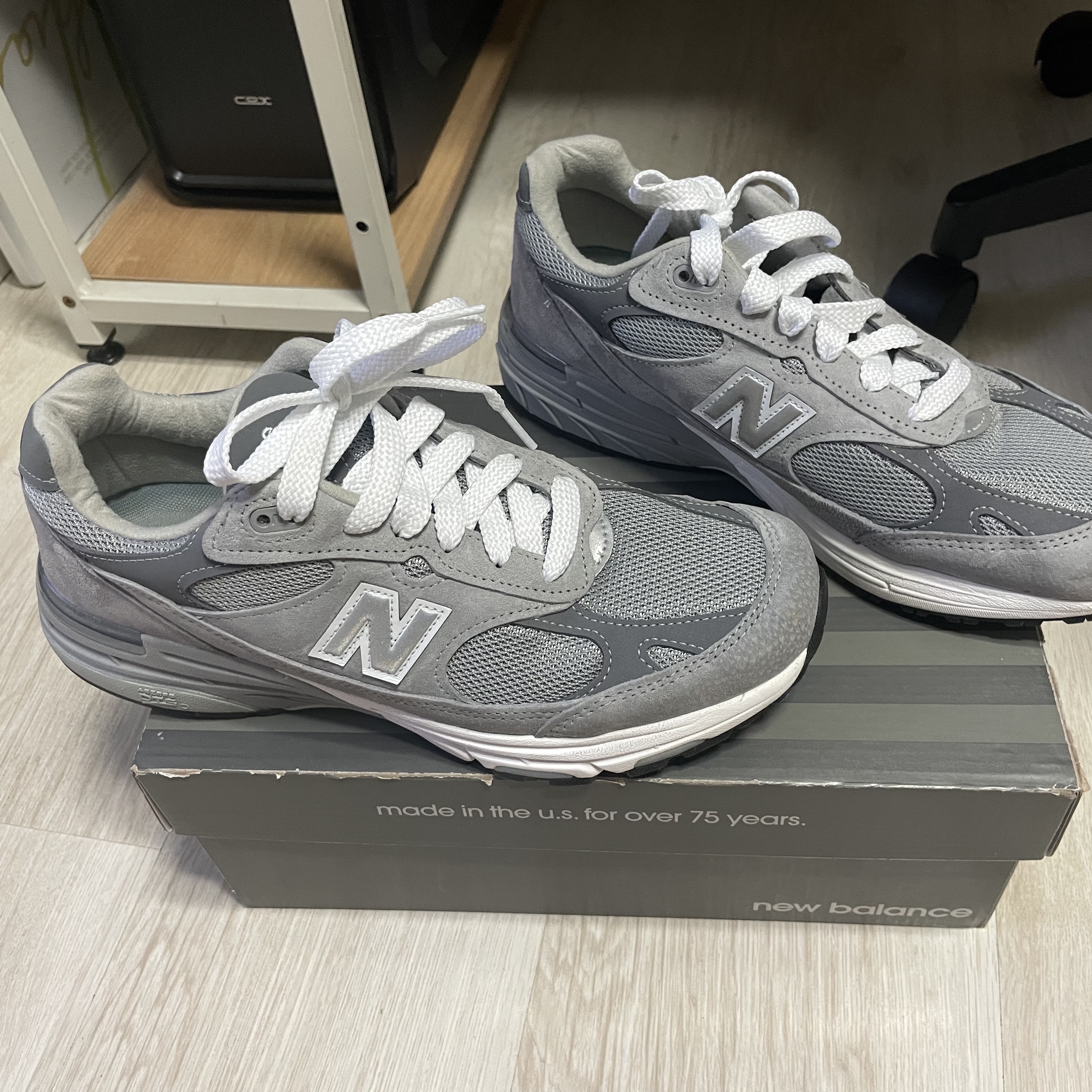 New Balance 993 Made in USA Grey - D Standard 착용 스타일