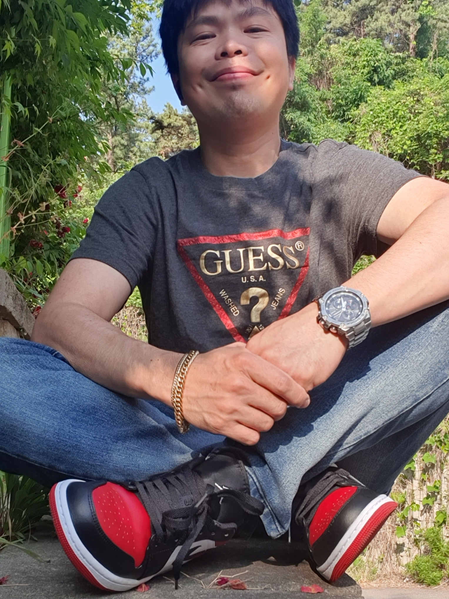 Jordan 1 Low Bred Toe 착용 스타일