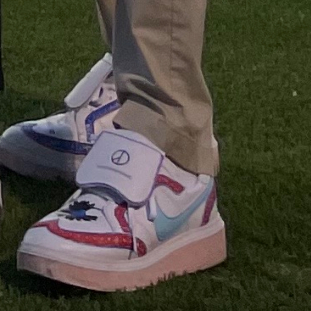 Nike x Peaceminusone Kwondo1 White 착용 스타일 - 4