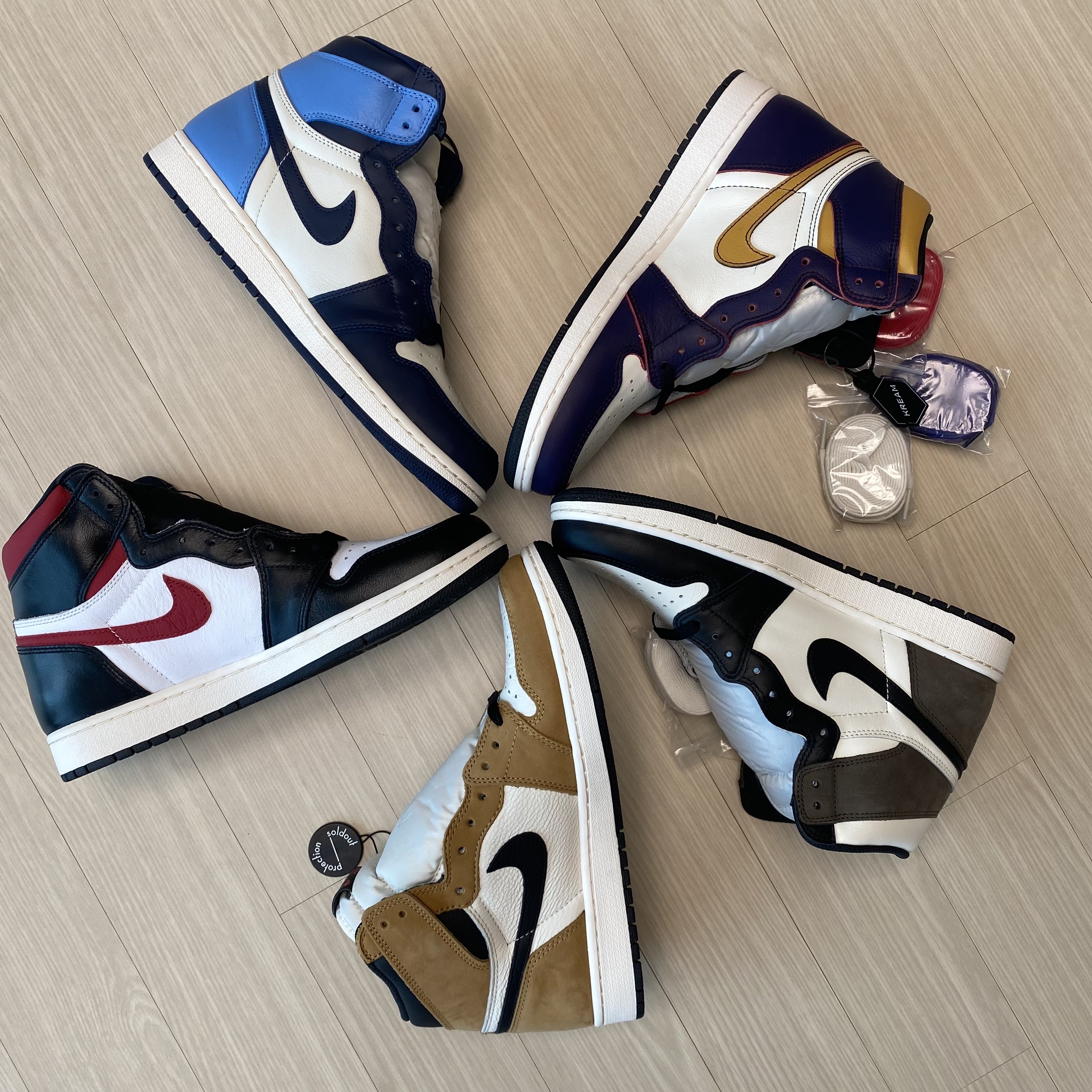 Jordan 1 Retro High OG Gym Red, Jordan 1 Retro High Rookie of the Year 착용 스타일