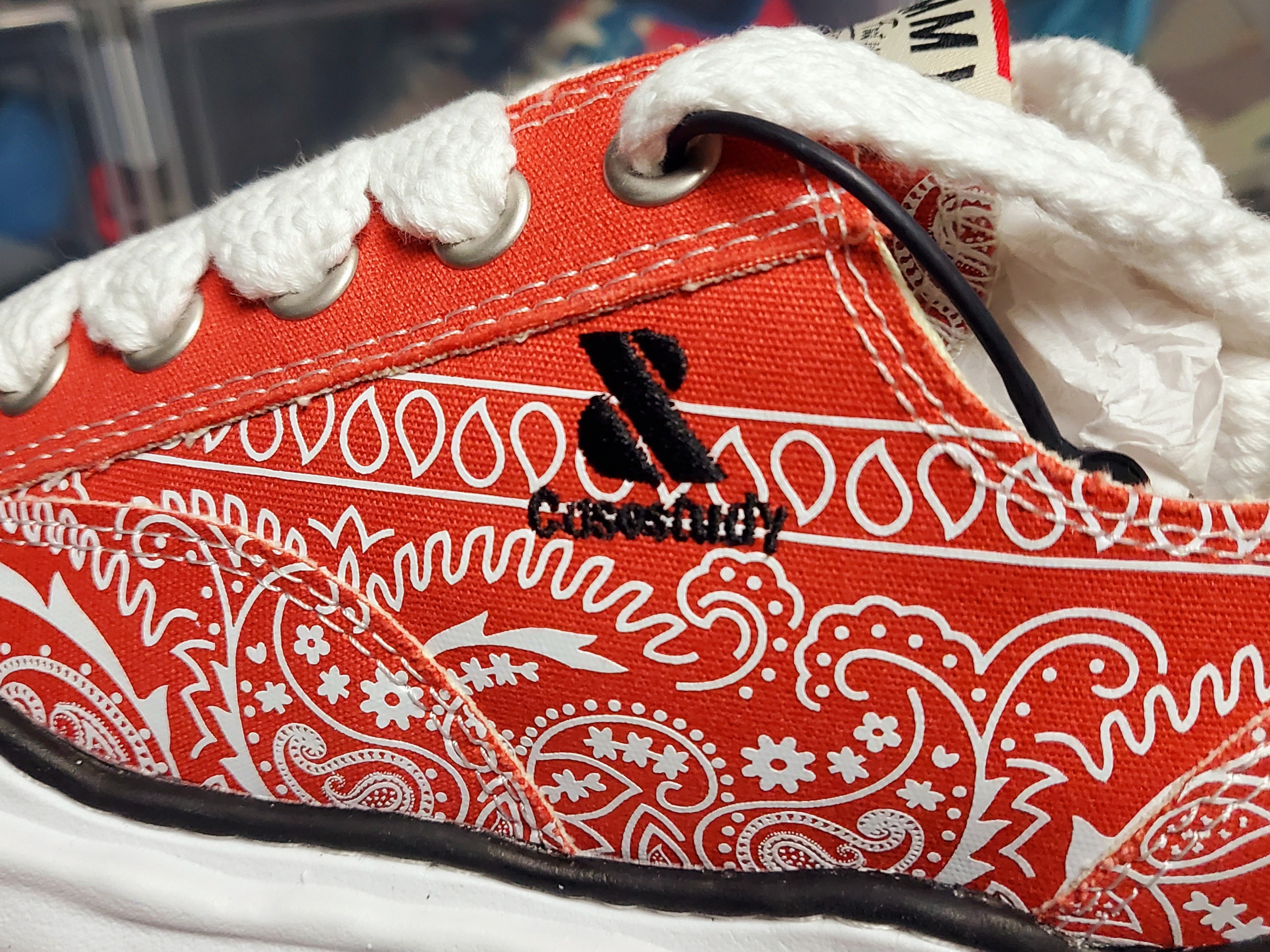 Maison Mihara Yasuhiro x Casestudy Peterson OG Sole Bandana Low-top Sneakers Orange 착용 스타일 - 4