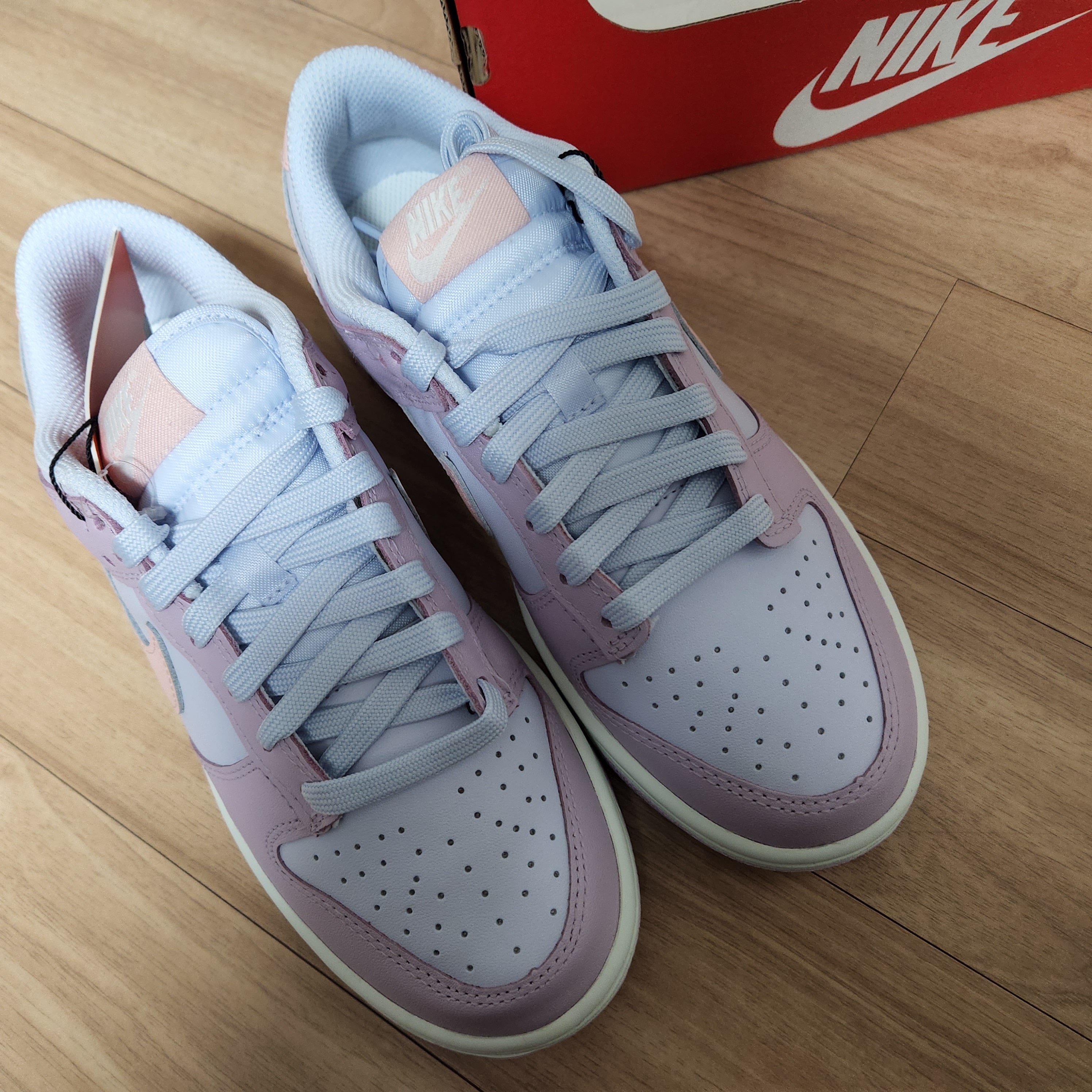 (W) Nike Dunk Low Atmosphere Pink 착용 스타일