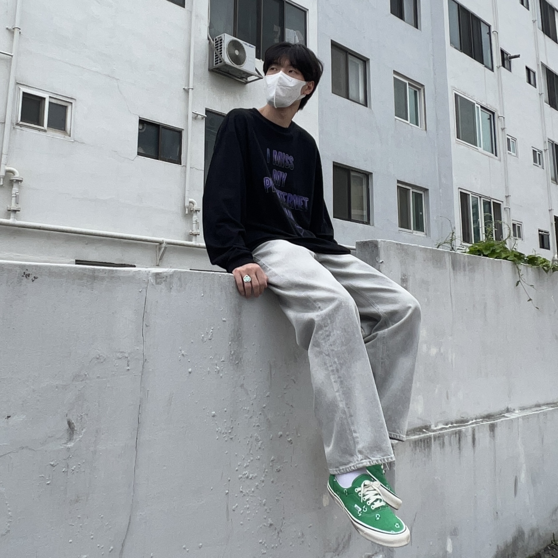 Vans Vault OG Era LX Paisley Fern Green 착용 스타일