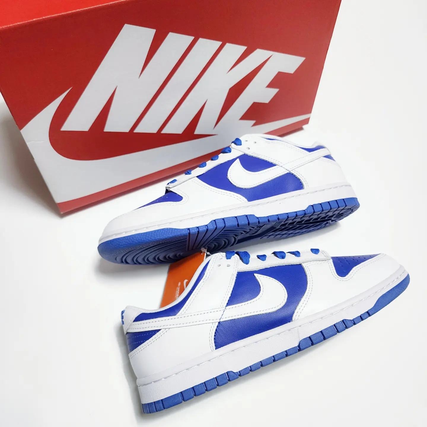 Nike Dunk Low Retro Racer Blue and White 착용 스타일