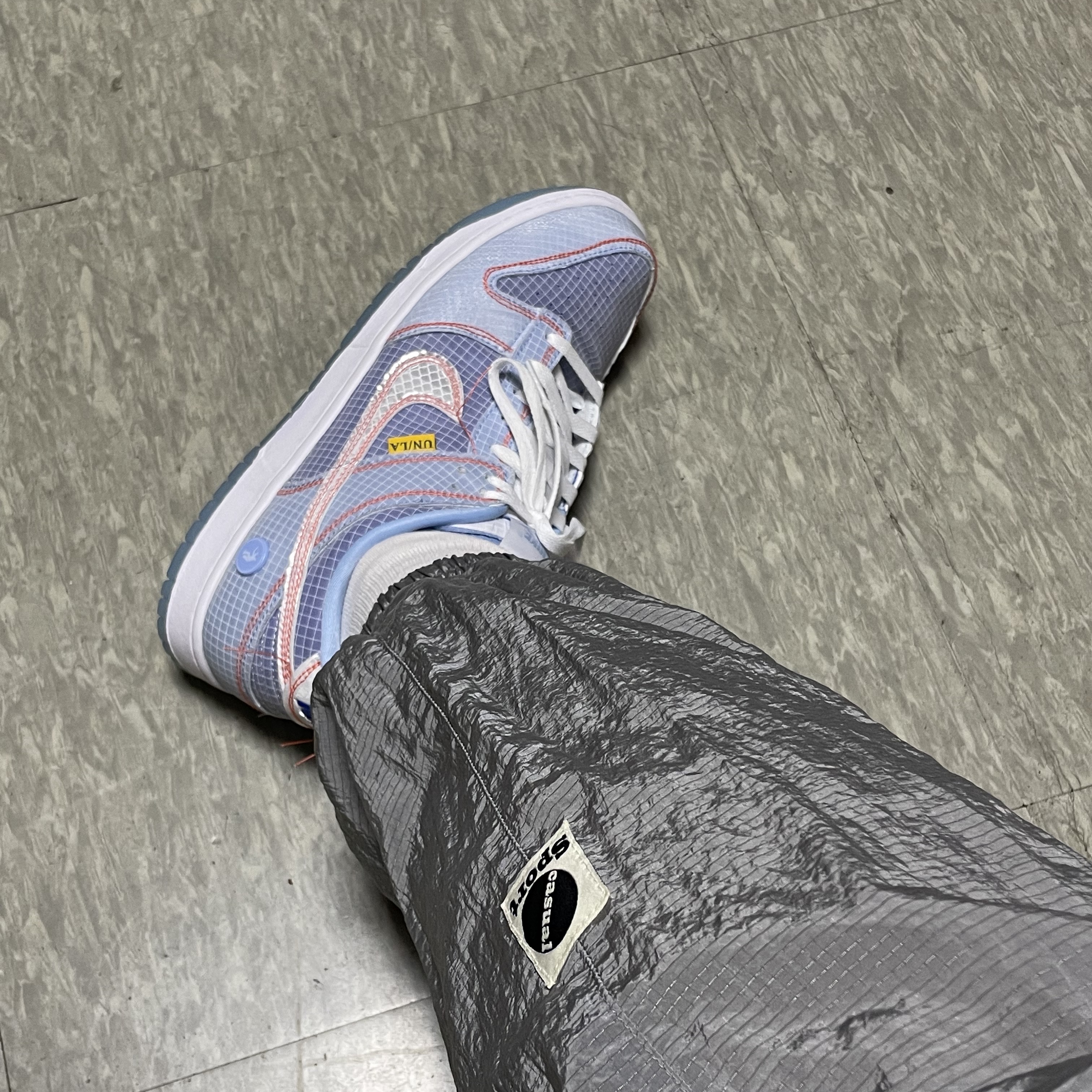 Nike x Union Dunk Low Passport Pack Argon 착용 스타일