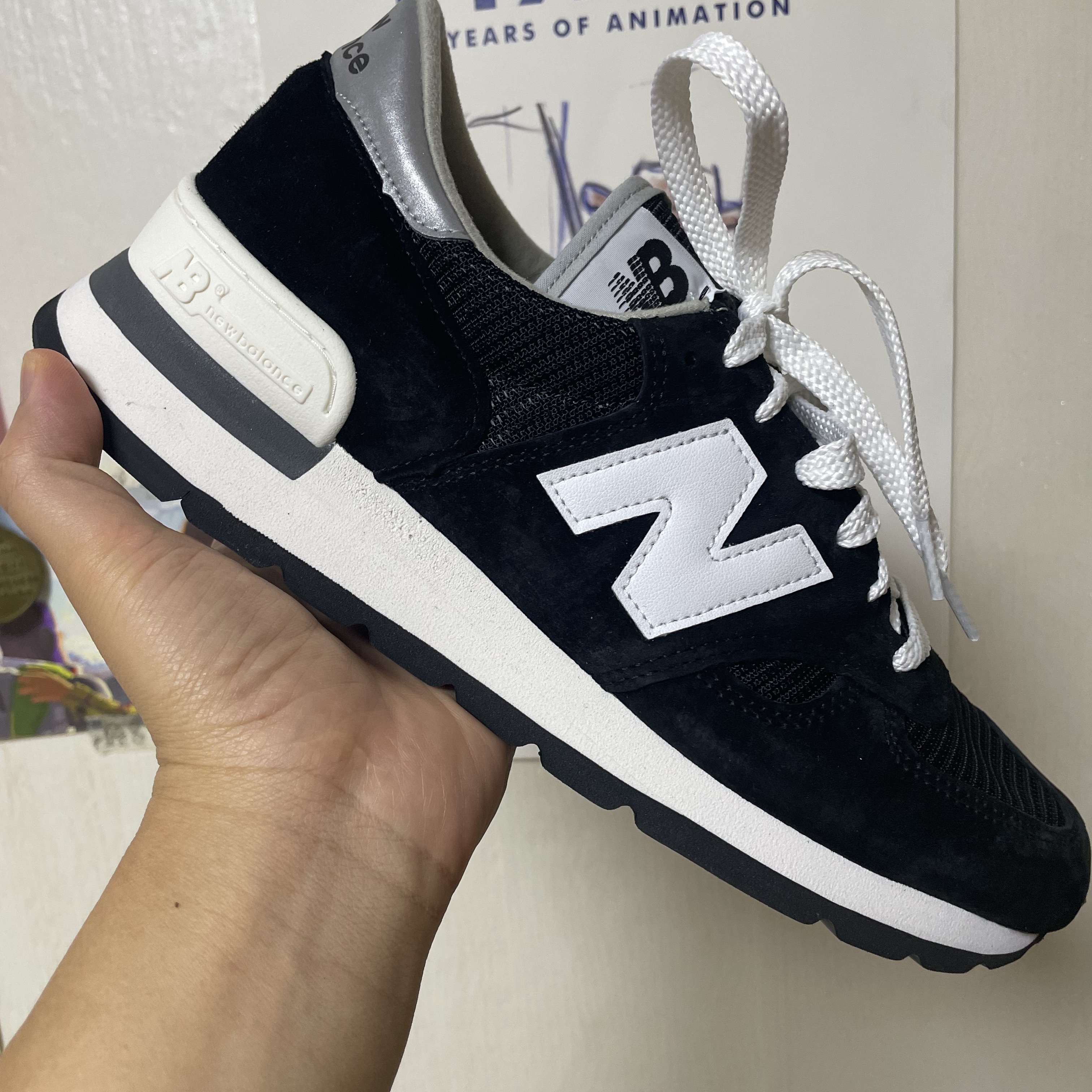 New Balance 990v1 Made in USA Black 착용 스타일