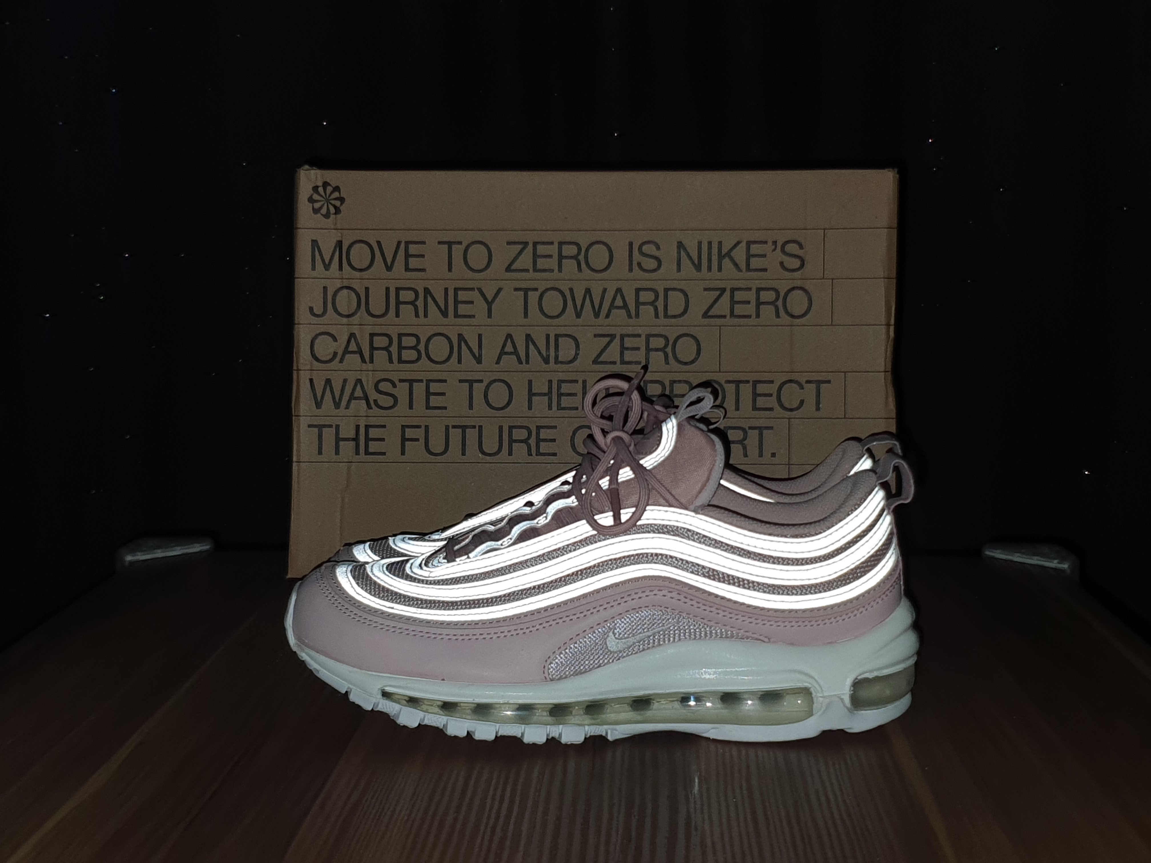 (W) Nike Air Max 97 Next Nature Pink Oxford 착용 스타일 - 4