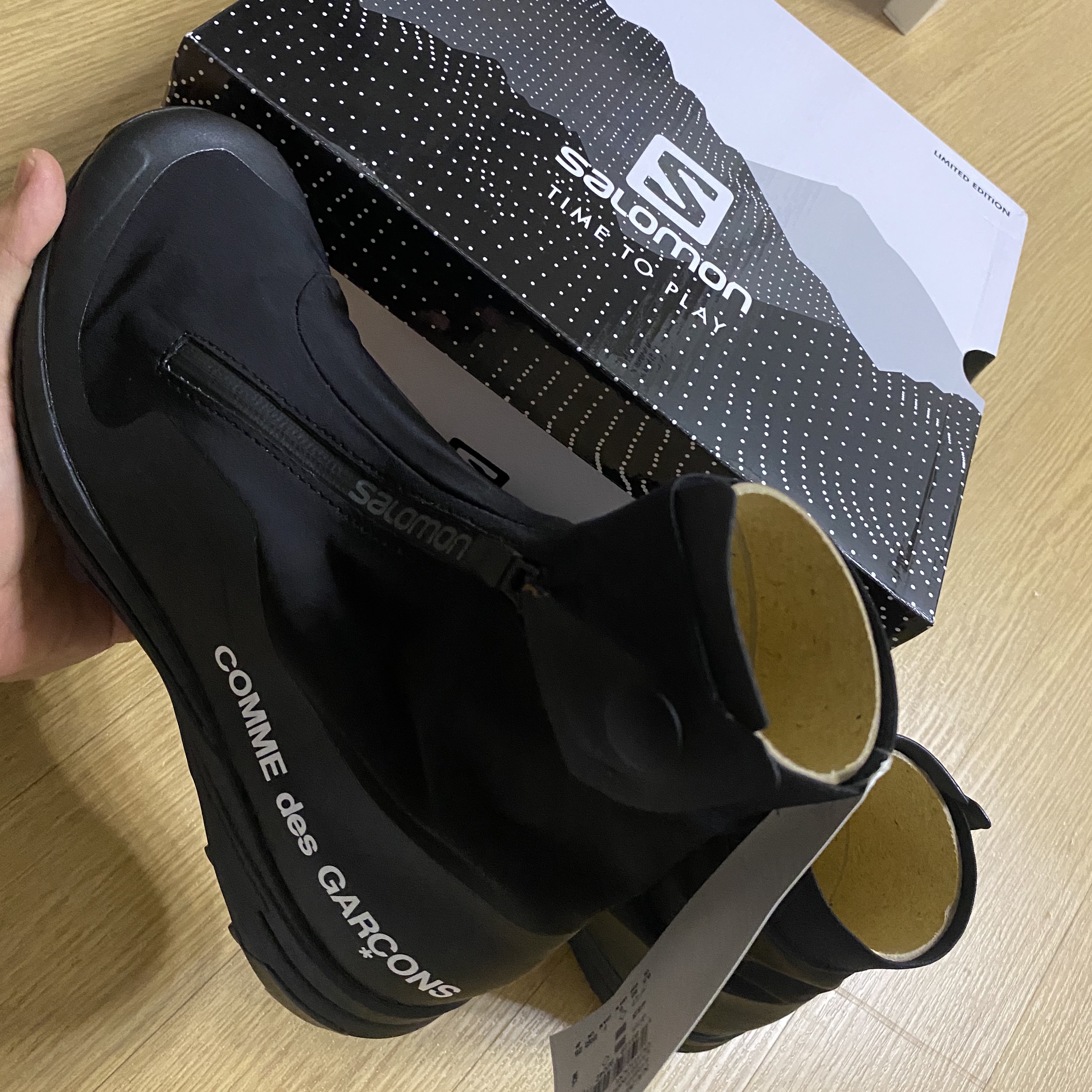 Salomon x Comme des Garcons XA-Alpine 2 Black 착용 스타일