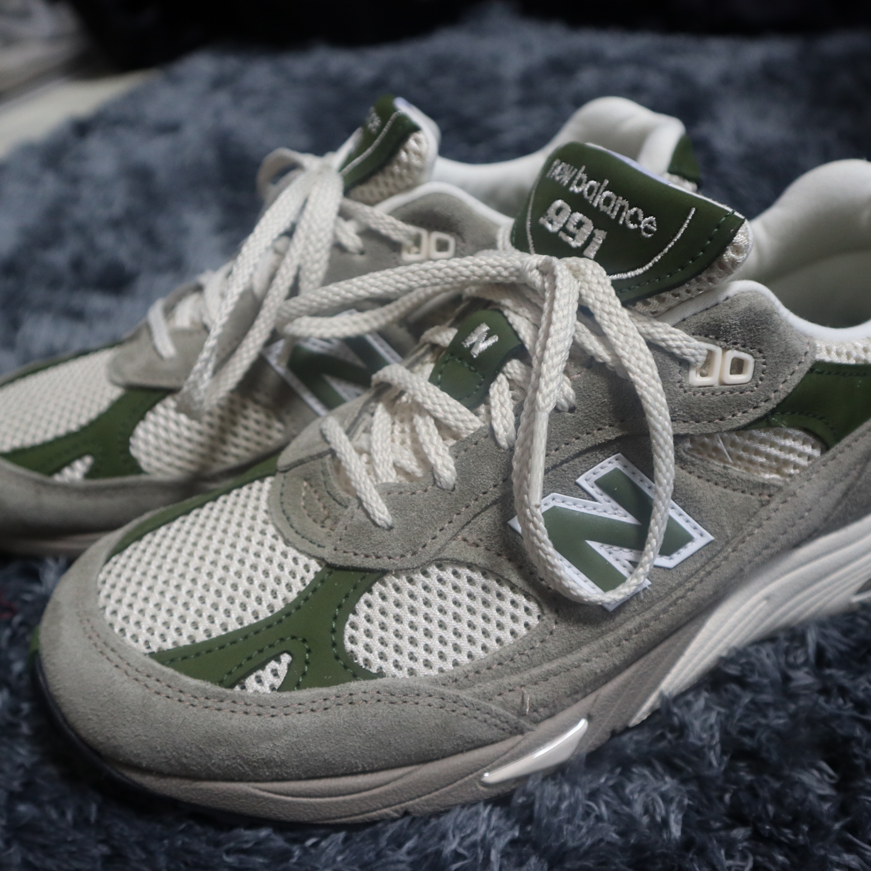 New Balance x Aime Leon Dore 991 Made in UK Grey 착용 스타일 - 1