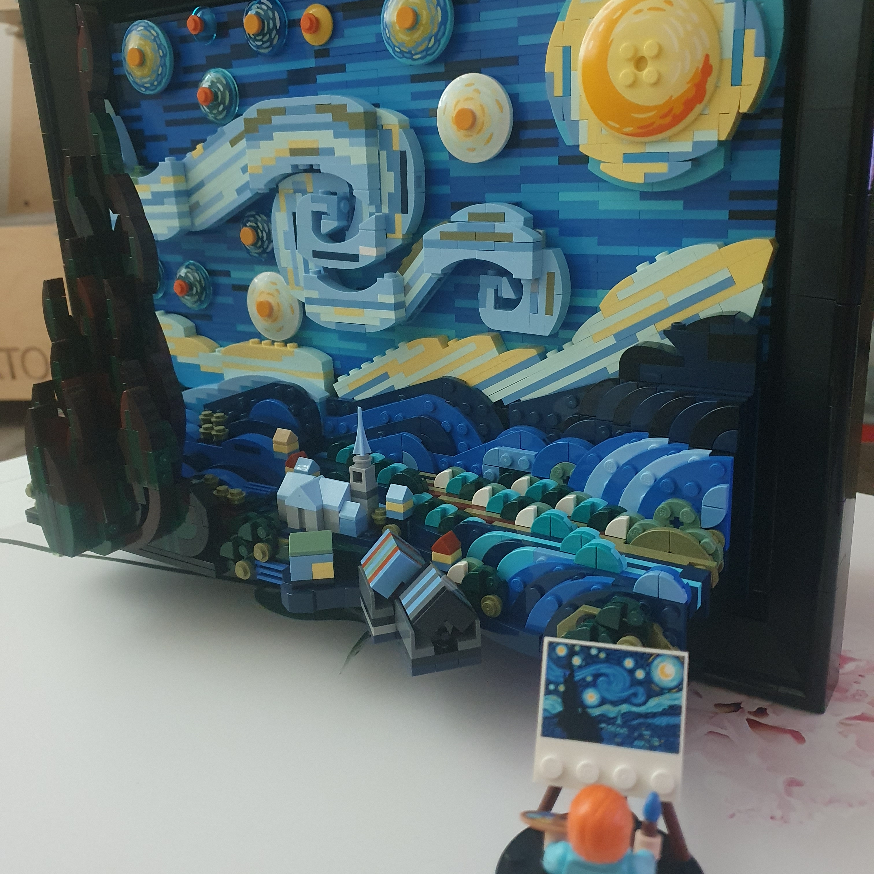 Lego Vincent Van Gogh The Starry Night 착용 스타일