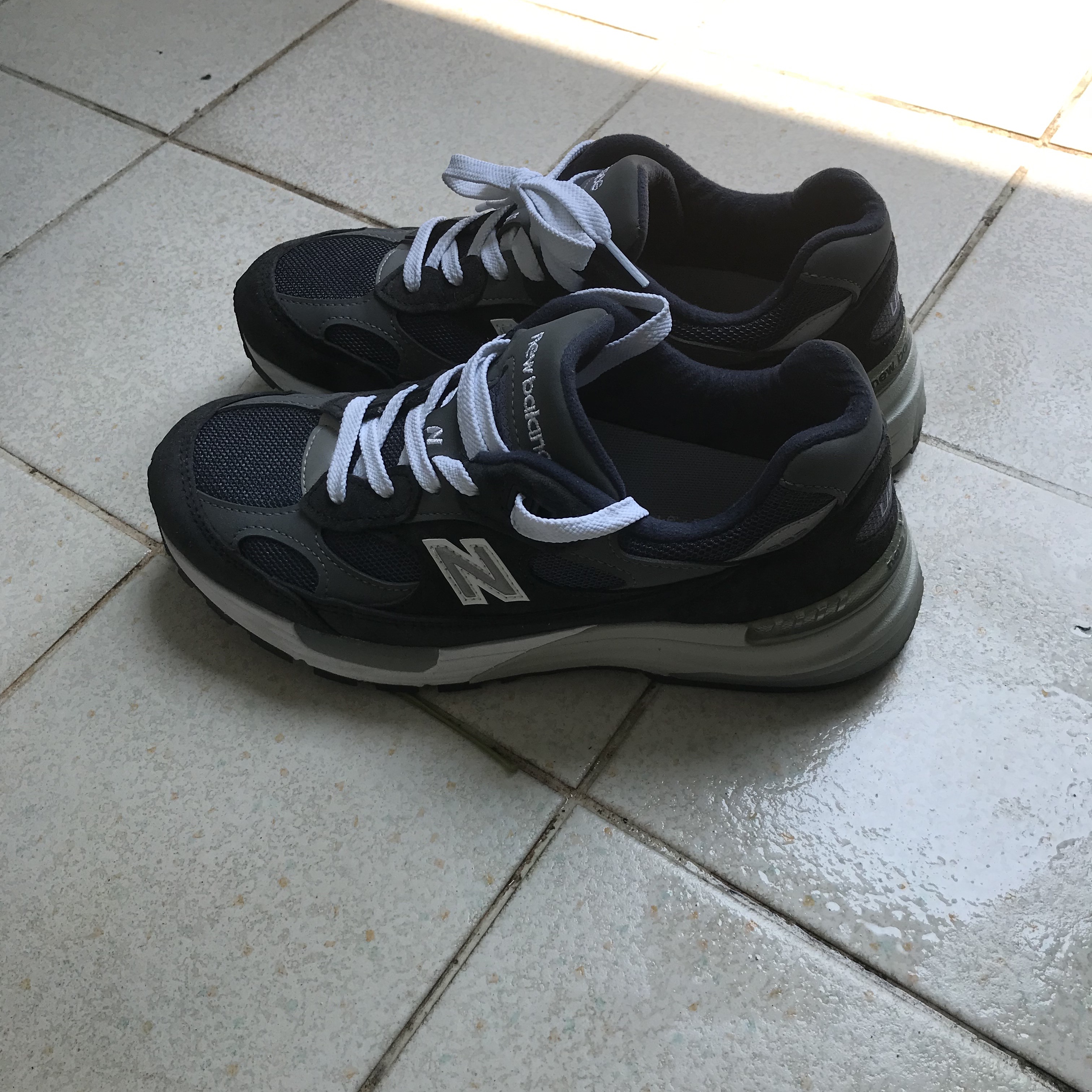New Balance 992 Made in USA Navy 착용 스타일