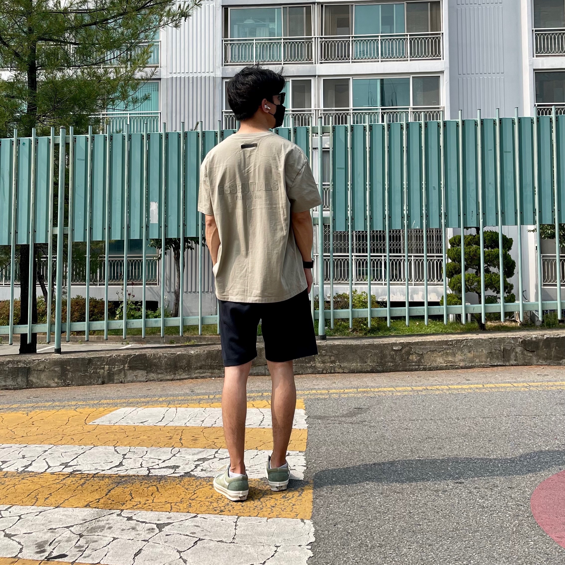 Vans Vault x Notre OG Style 36 LX Green, Essentials T-Shirt Pistachio - 21FW 착용 스타일 - 2