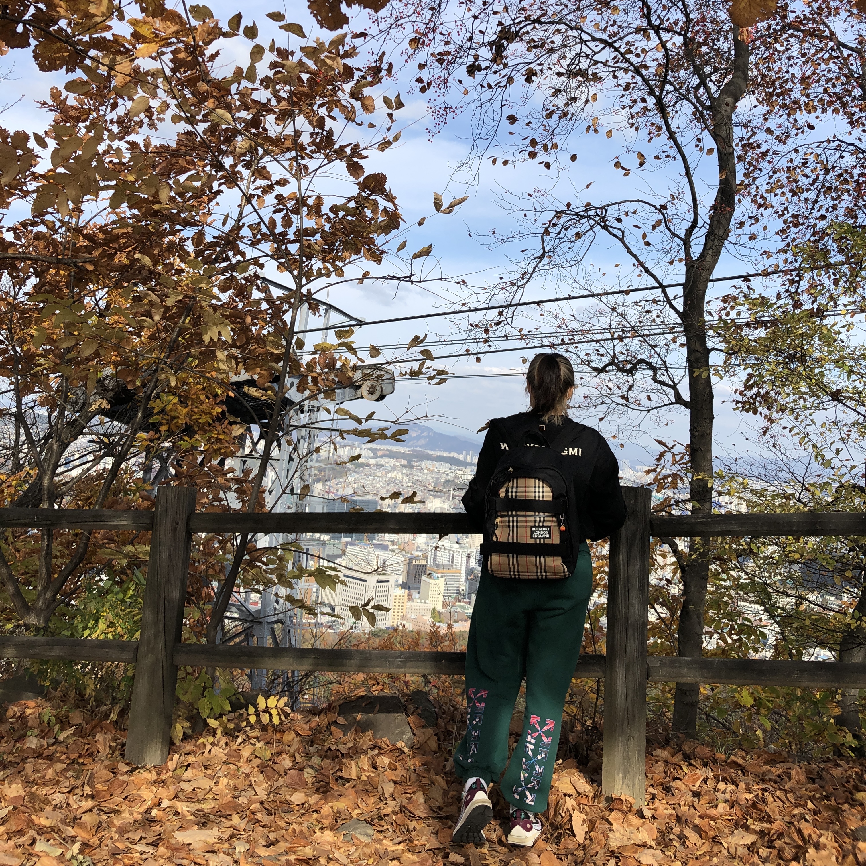 Wooyoungmi Long Sleeve White Back Logo T-Shirt Black - 21SS, Nike x Sacai VaporWaffle String & Black Villain Red 착용 스타일 - 4