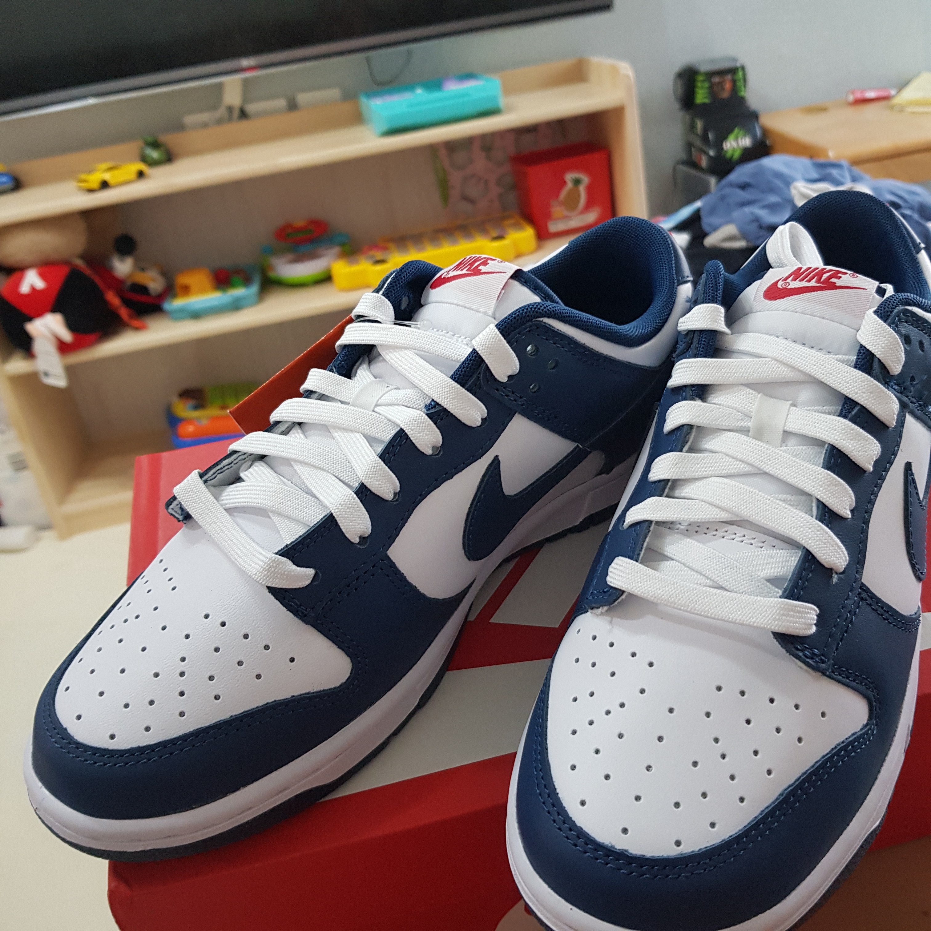 Nike Dunk Low Retro Valerian Blue 착용 스타일 - 3