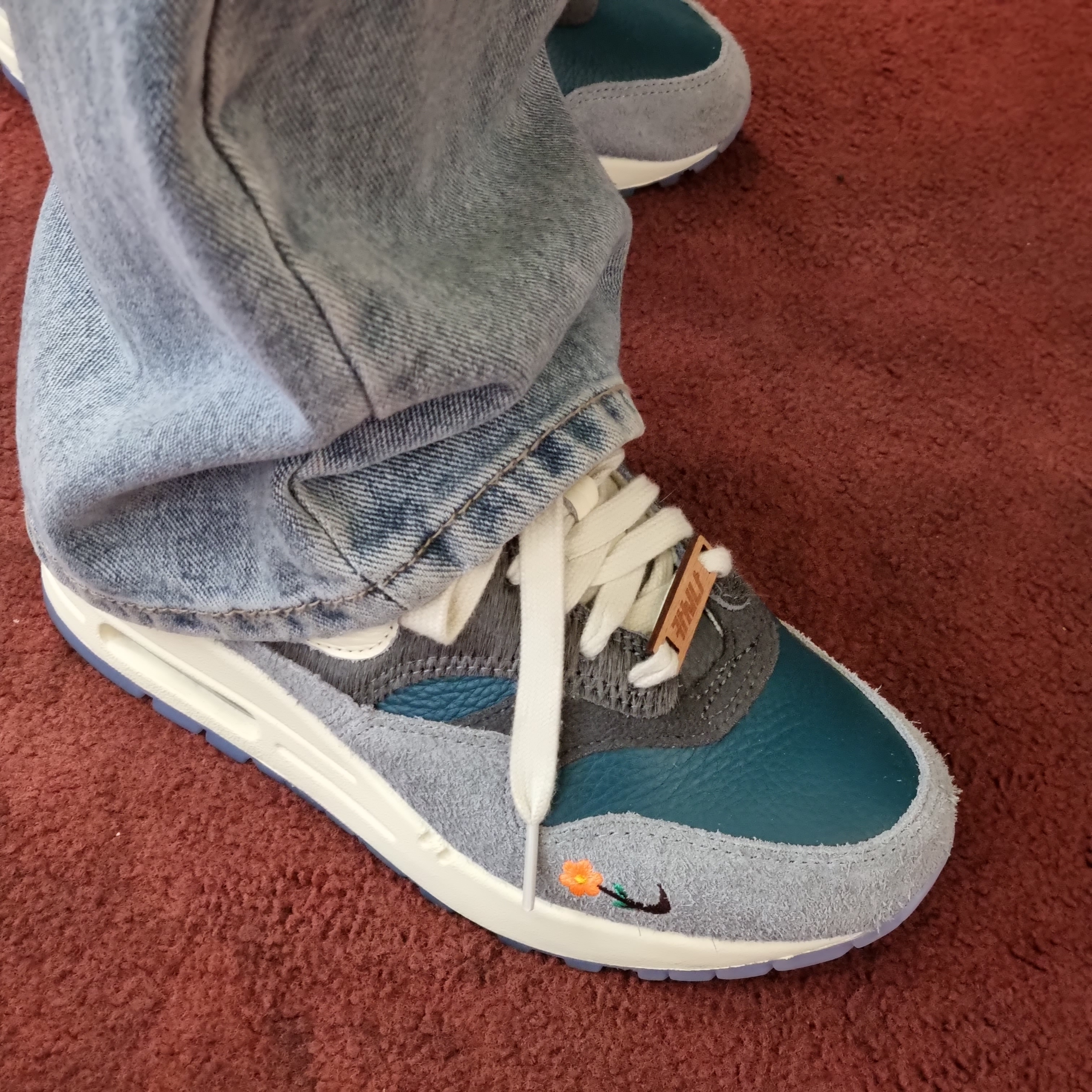 Nike x Kasina Air Max 1 SP Won-Ang Particle Grey 착용 스타일 - 2