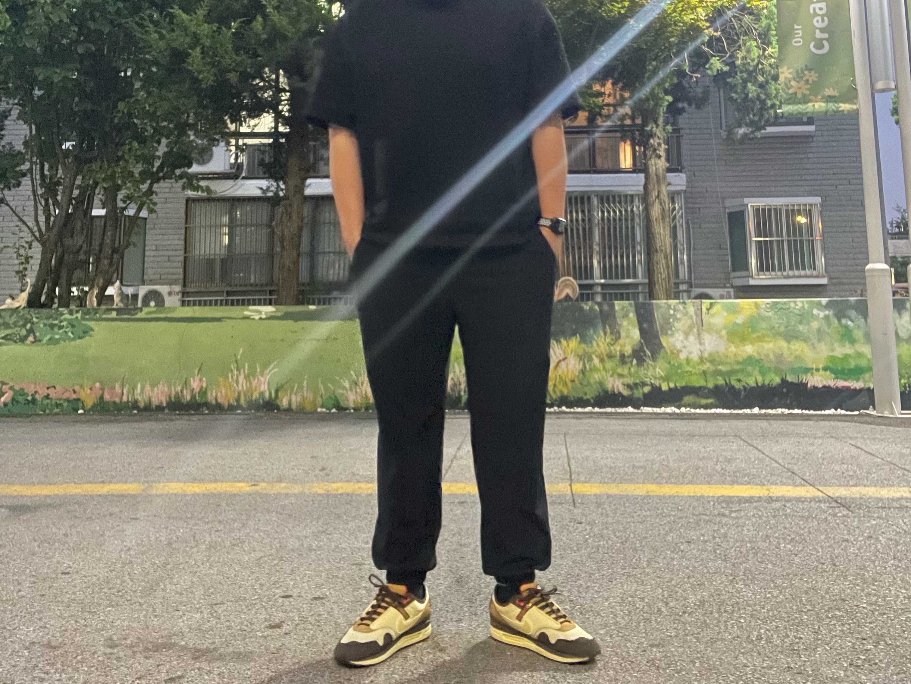 Nike x Travis Scott Air Max 1 Cact.us Brown 착용 스타일