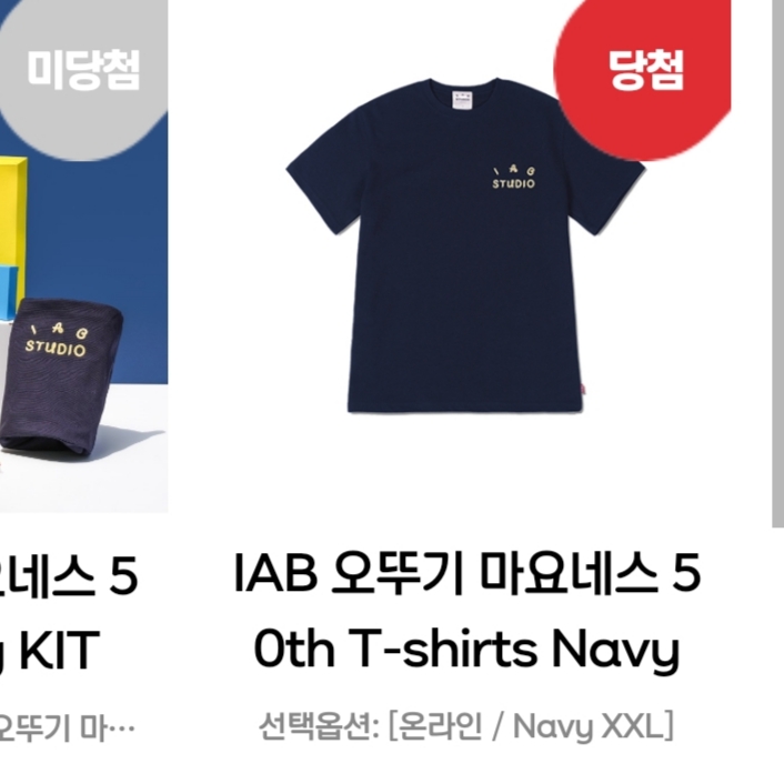 IAB Studio x Ottogi Mayonnaise 50th Anniversary T-Shirt Navy 착용 스타일