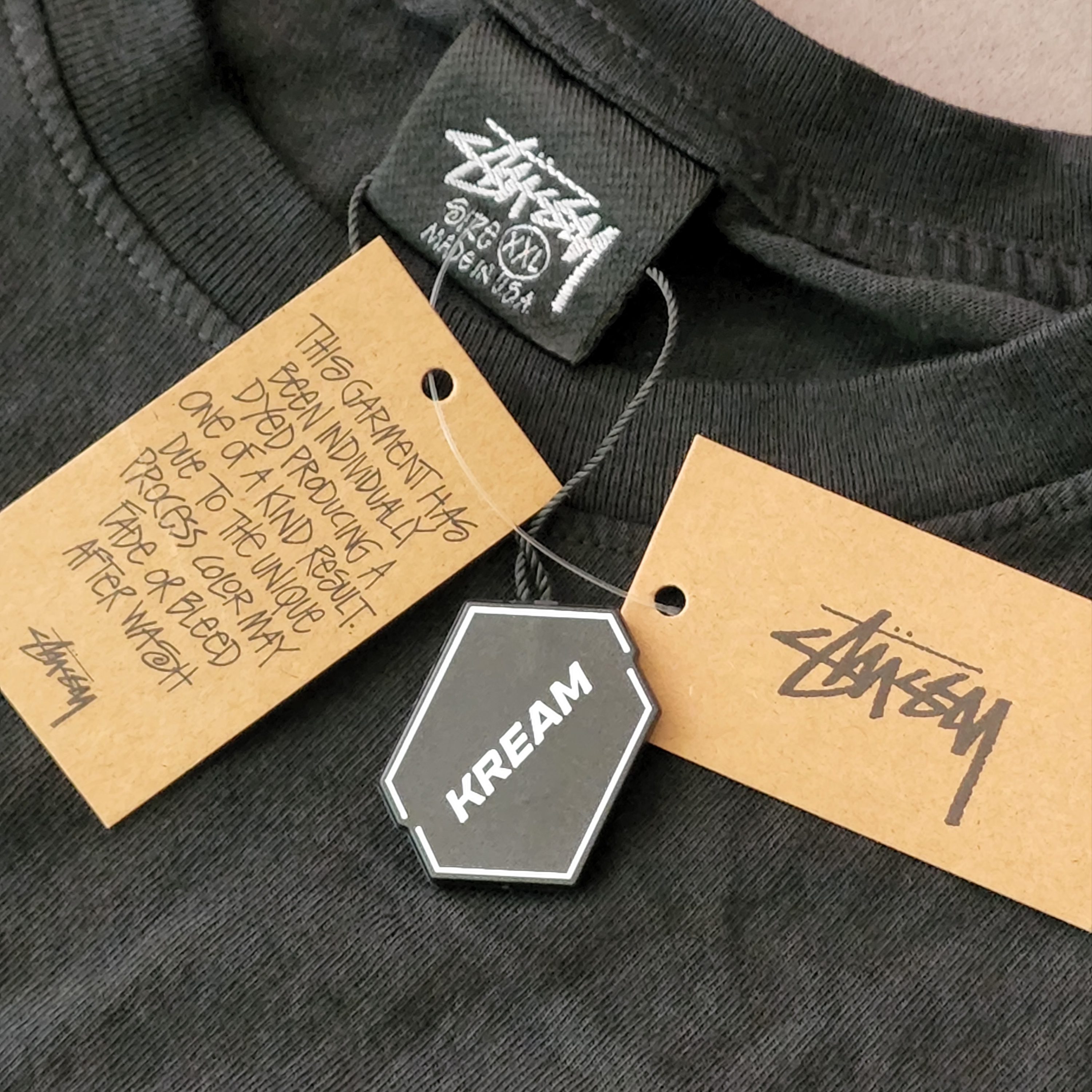 Stussy Basic Stussy Pigment Dyed T-Shirt Black 2022 착용 스타일 - 1