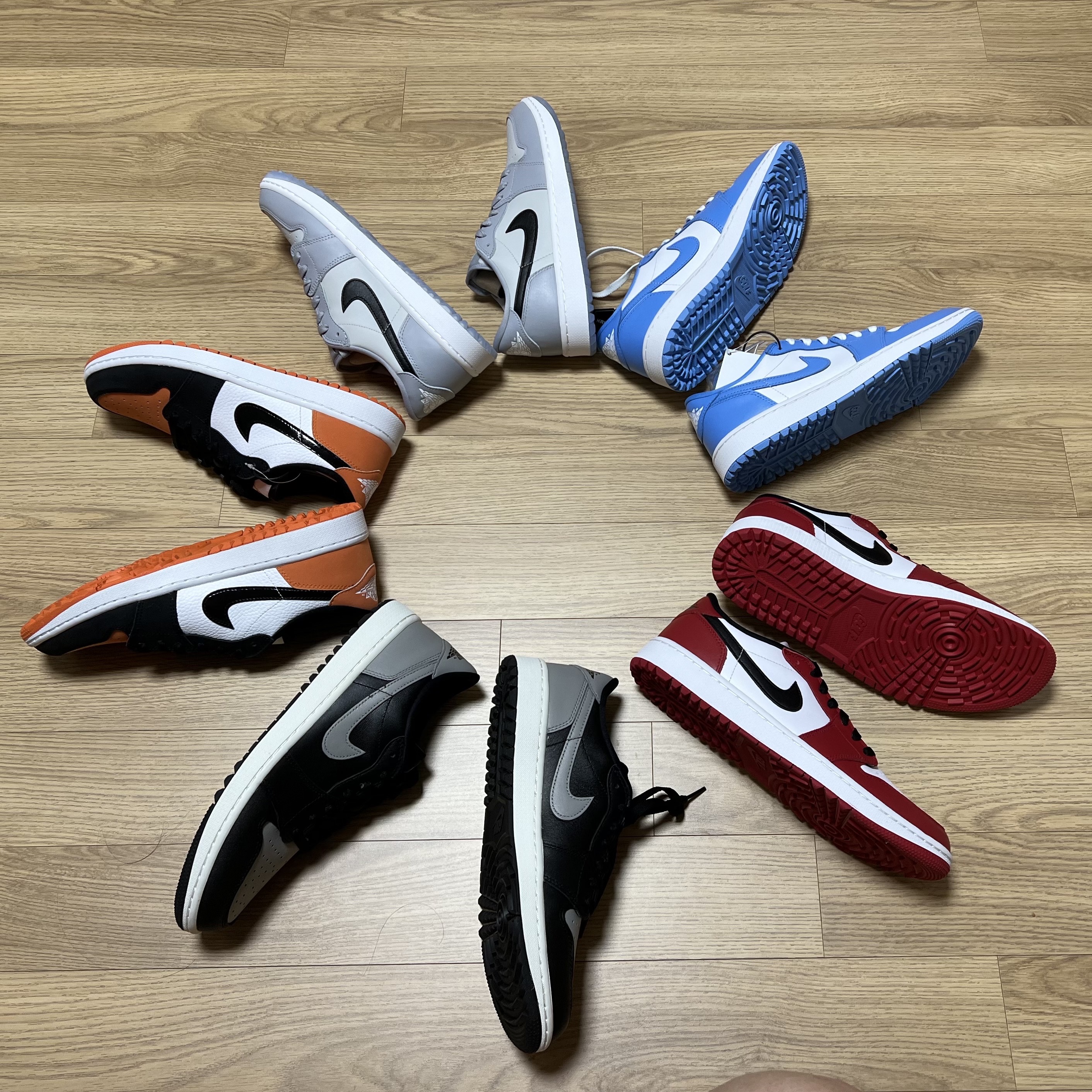 Jordan 1 Low Golf Wolf Grey, Jordan 1 Low Golf Chicago 착용 스타일 - 1