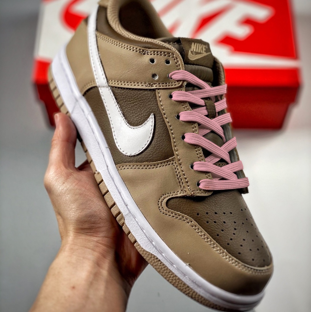 Nike Dunk Low Retro Khaki Hazel Rush, Nike x Stussy Dunk SB Low Cherry 착용 스타일