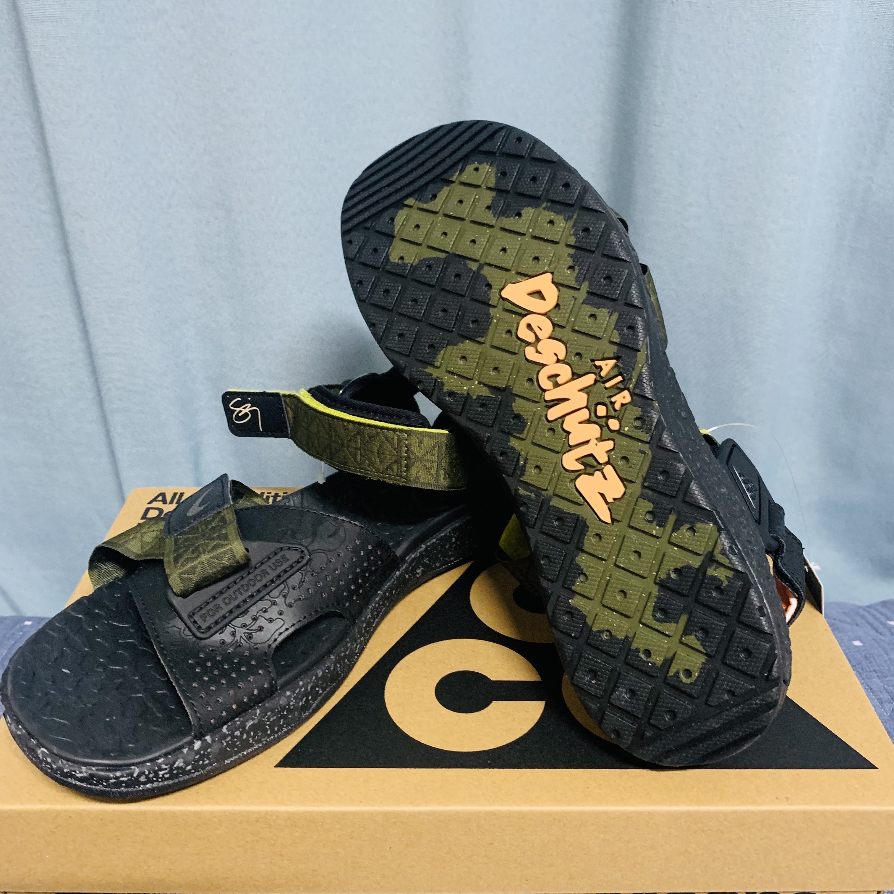 Nike x Sig Zane Designs ACG Air Deschutz+ SZ Olive Canvas 착용 스타일 - 1